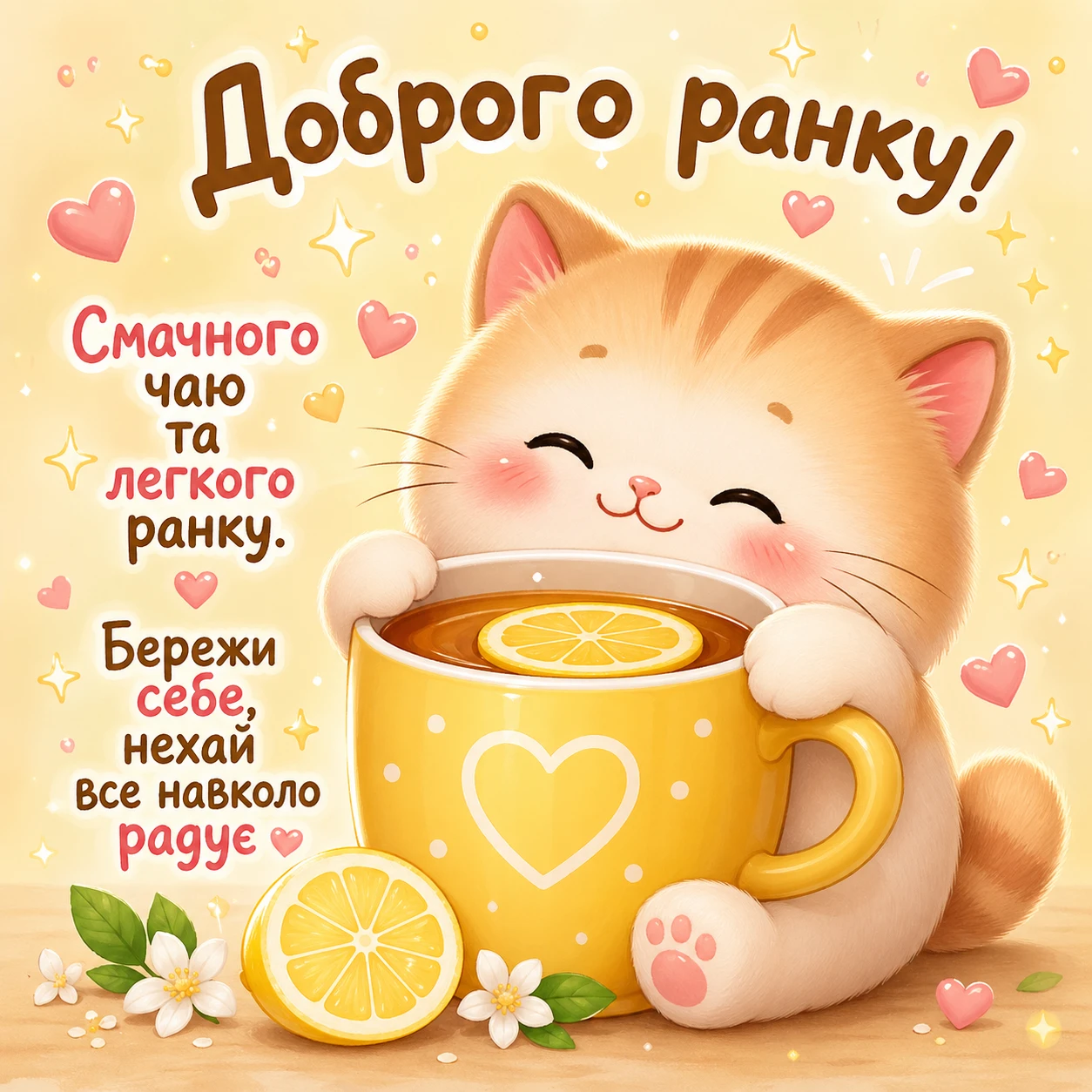 Доброго ранку: картинки з котиками для гарного настрою та затишку