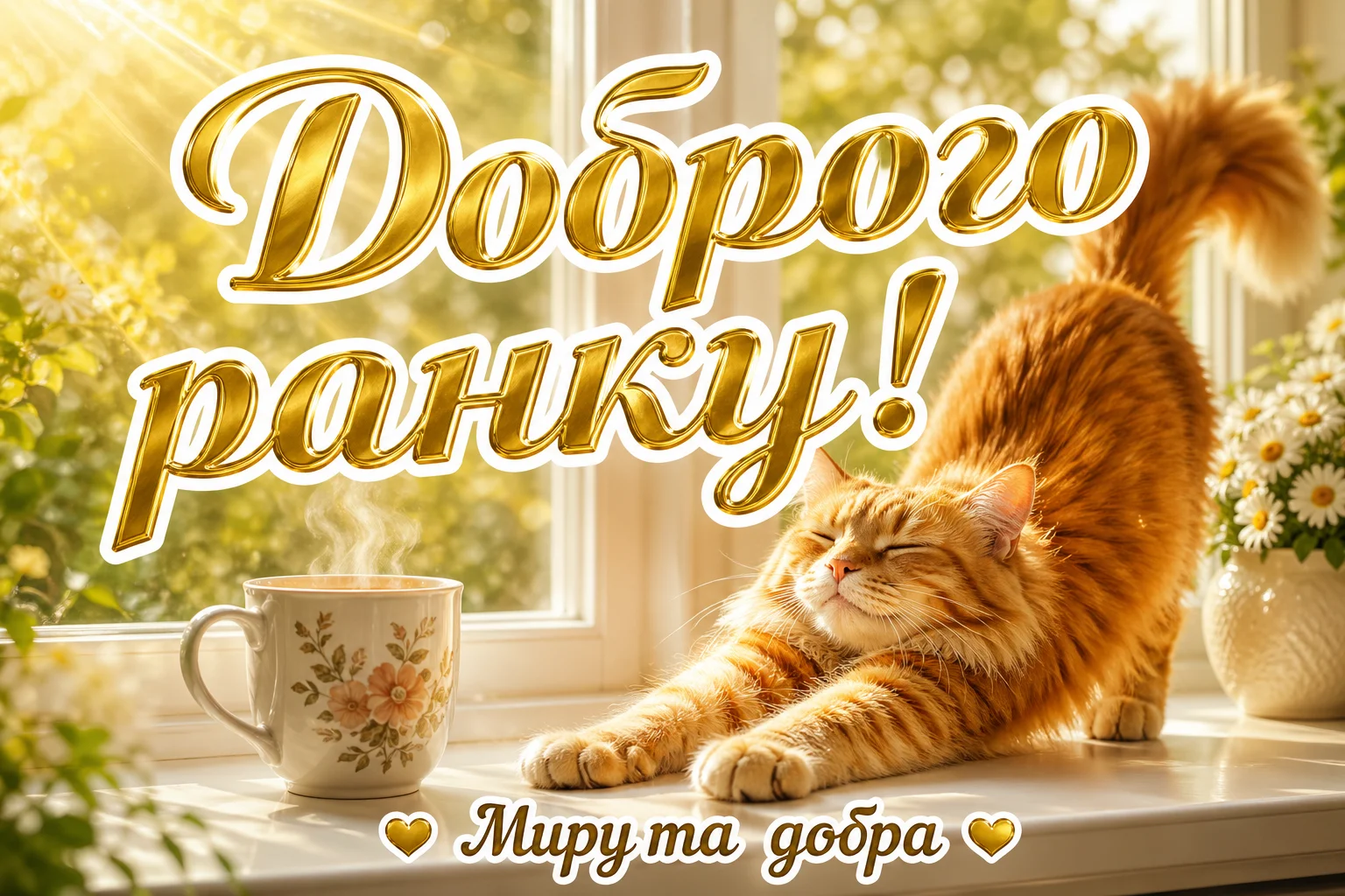 Доброго ранку: картинки з котиками для гарного настрою та затишку