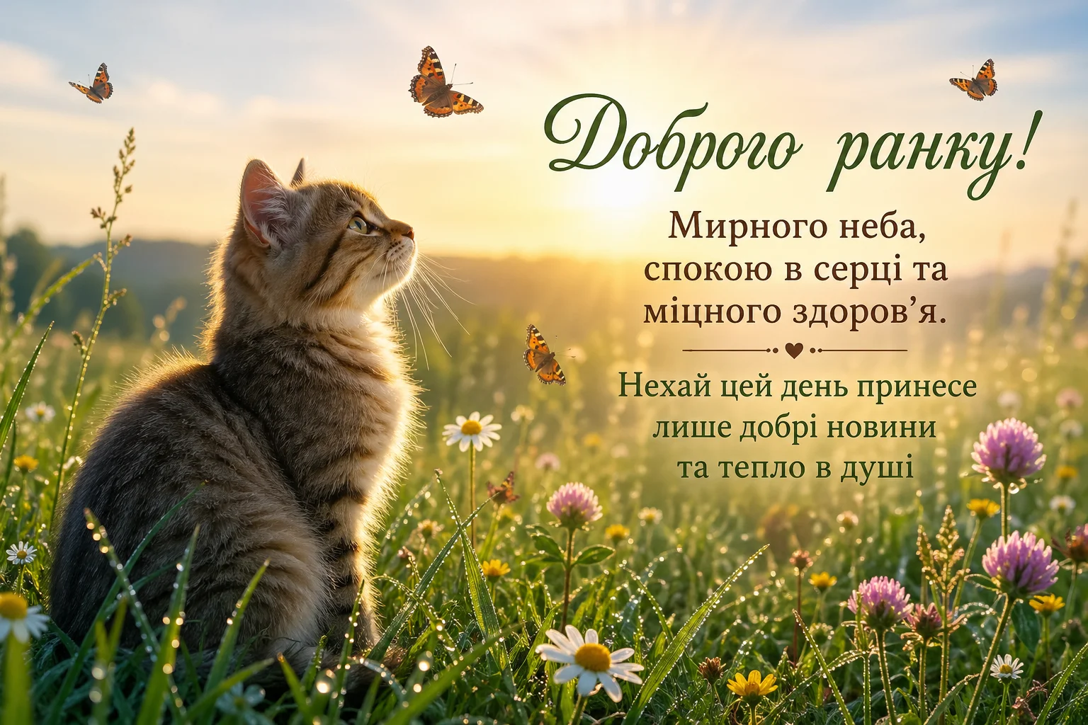 Доброго ранку: картинки з котиками для гарного настрою та затишку