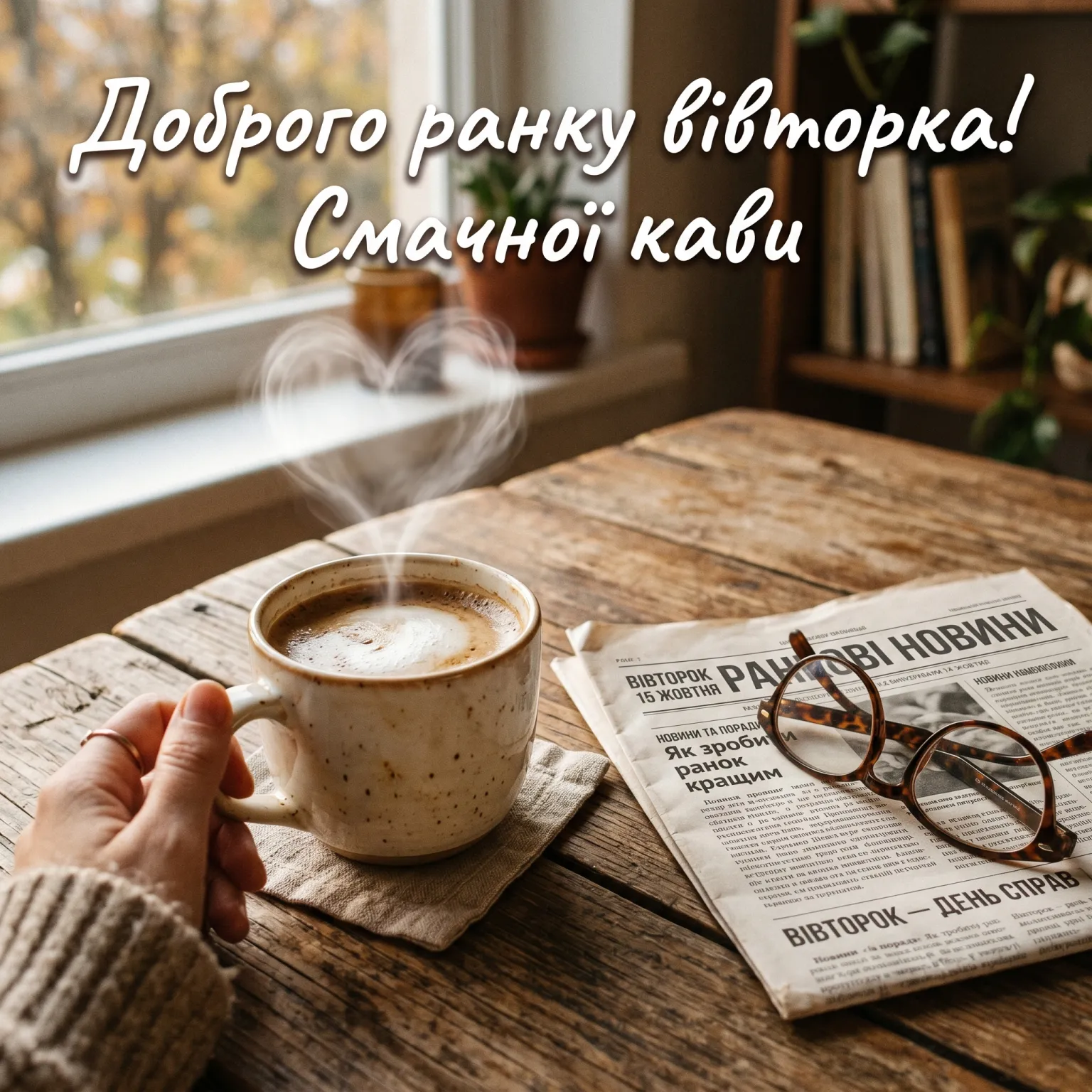 Доброго ранку вівторка: натхненні побажання та красиві листівки для вдалого дня