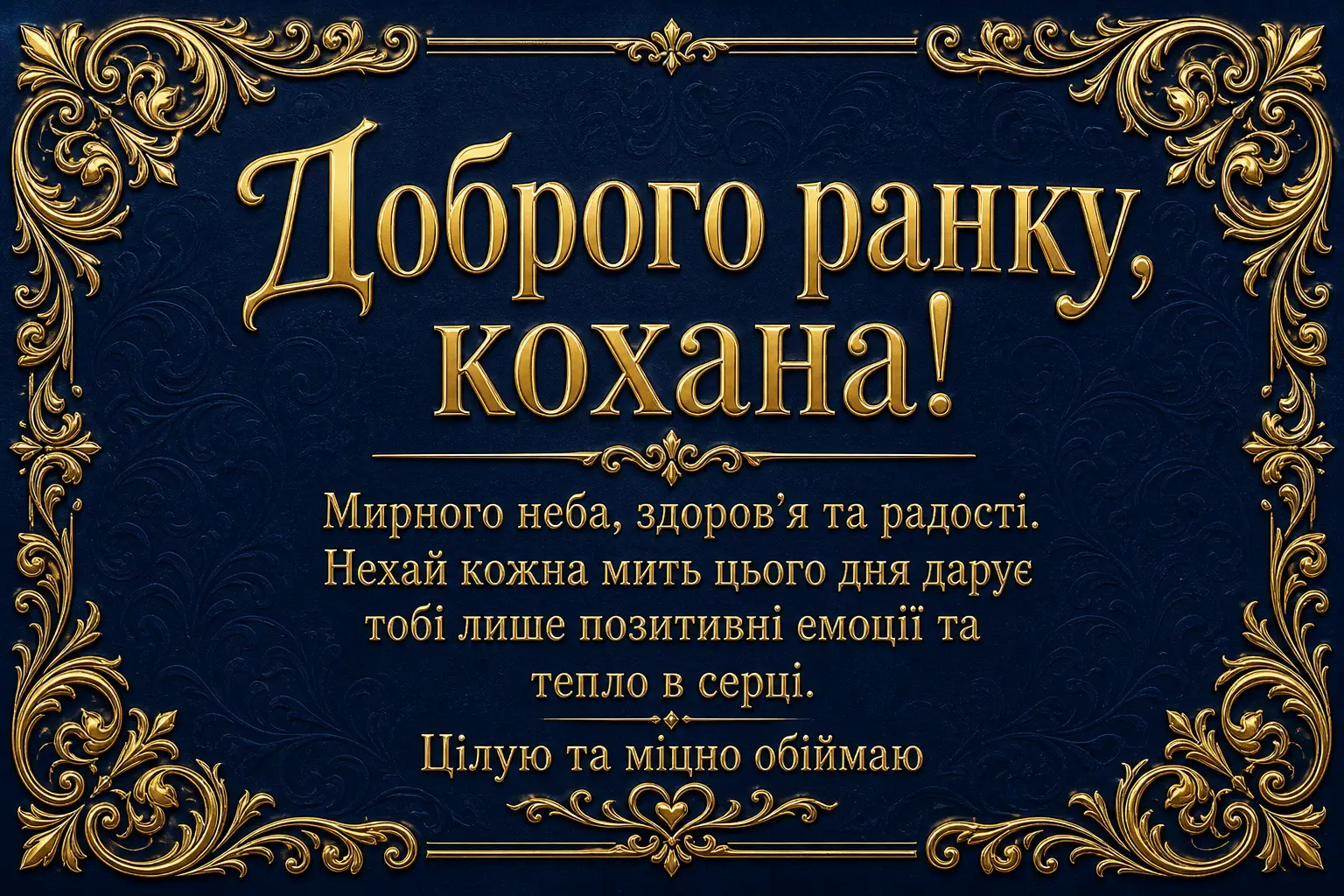 Доброго ранку, кохана: душевні картинки та найкращі побажання для гарного настрою