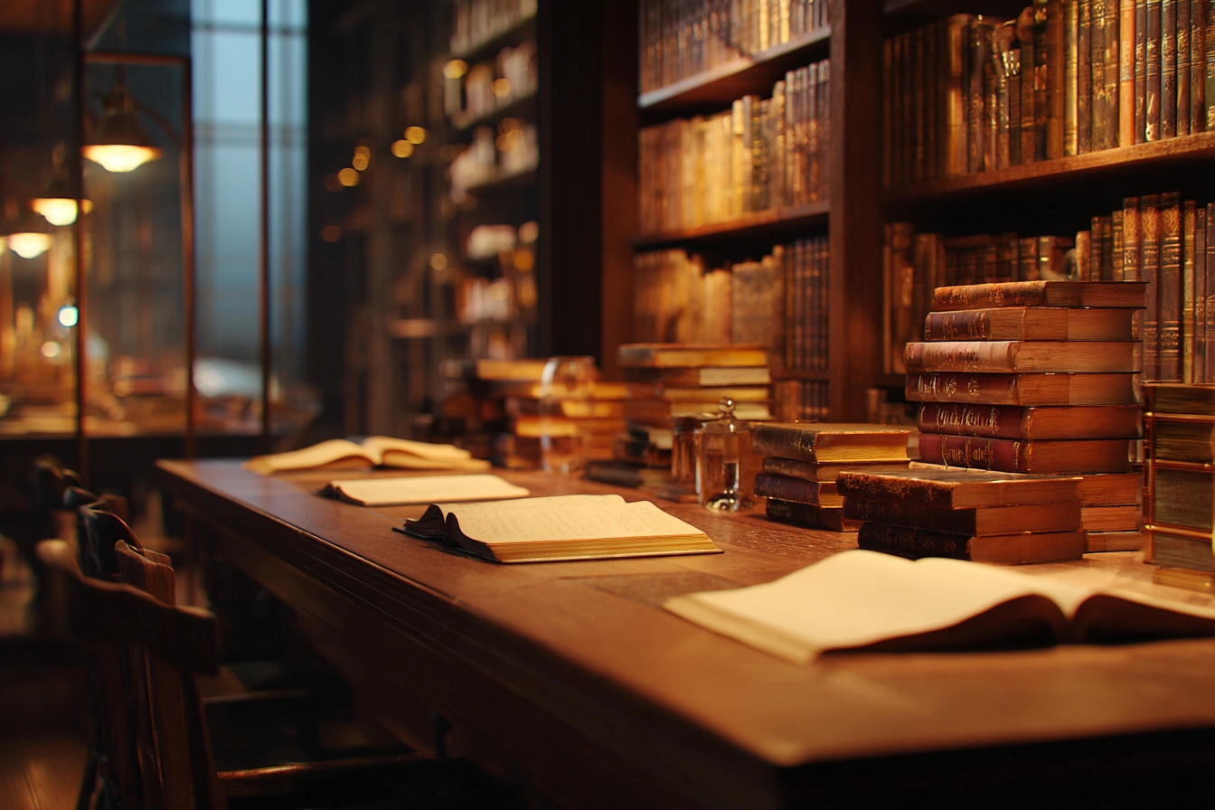 AlexS_Wide-angle_ultra-realistic_library_interior_during_rain_083f4d8b-725b-40b1-9185-3887ef13adc2_2