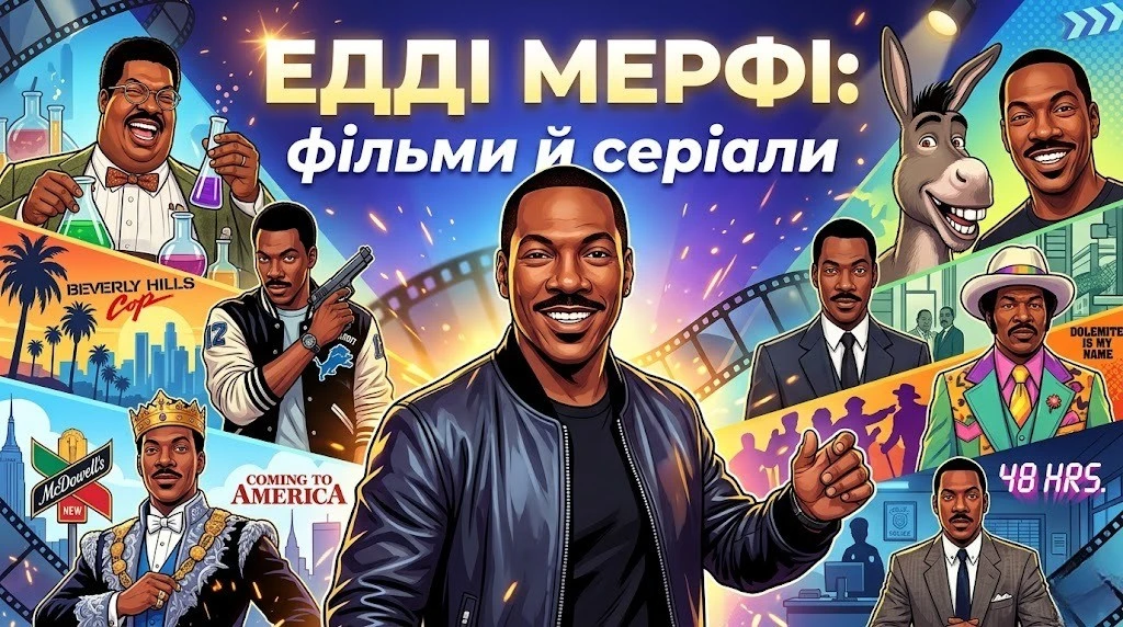 Фільми та серіали Едді Мерфі на будь-який смак