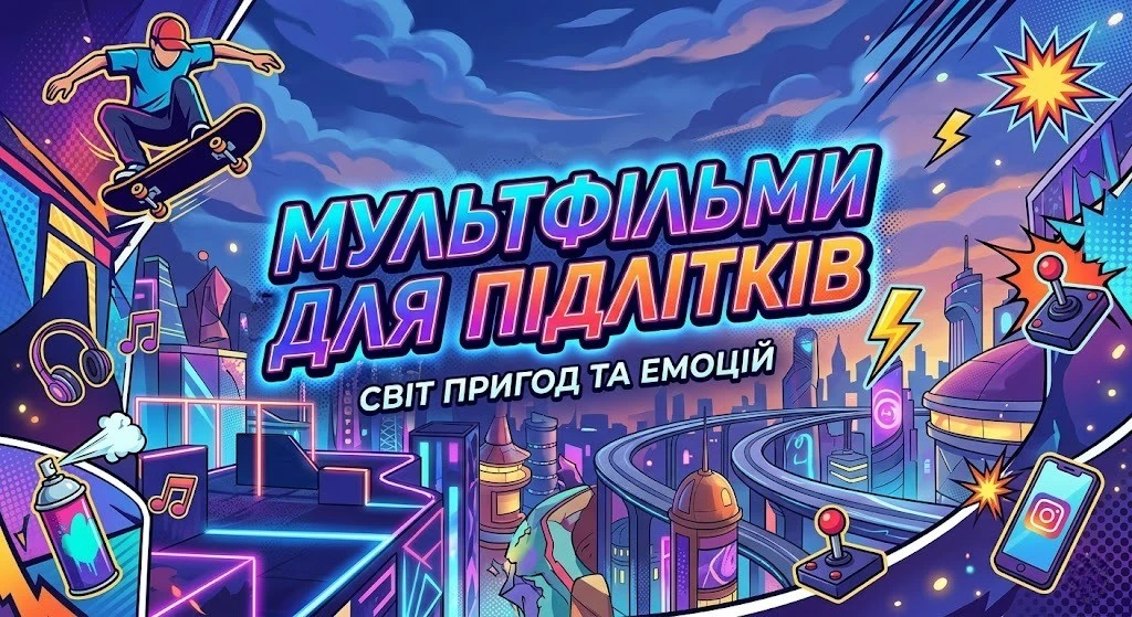 Топ мультфільми для підлітків на будь-який смак