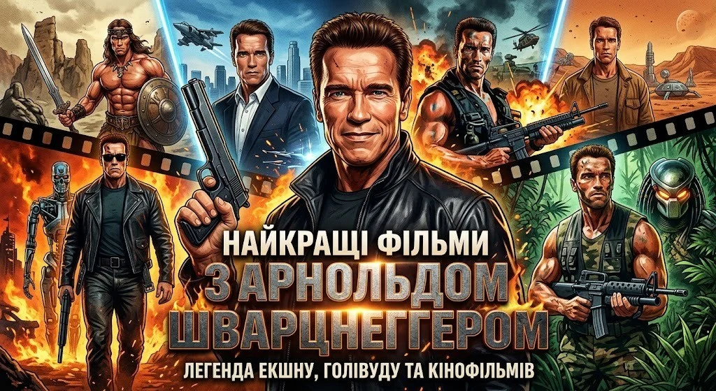 Від Конана до Термінатора вся фільмографія Шварценеґґера