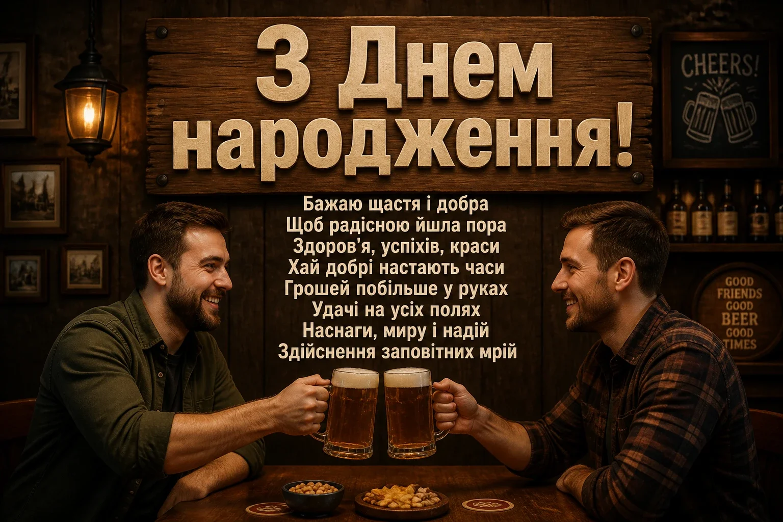 привітання з днем народження чоловіків