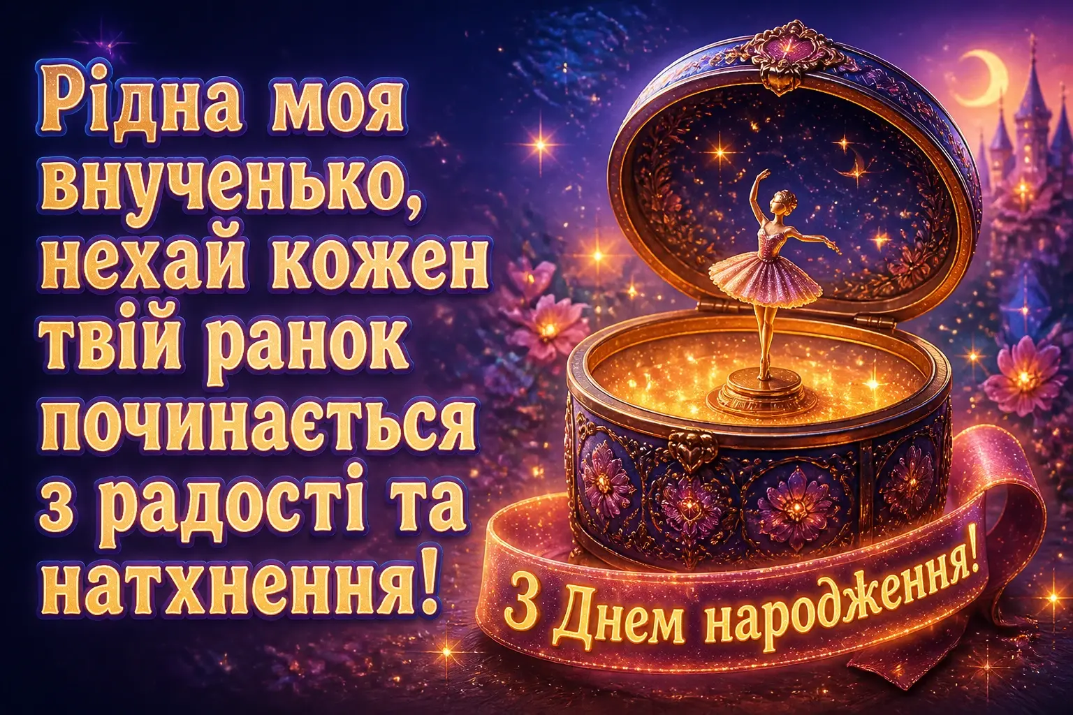 онучки привітання з днем народження внучці від бабусі