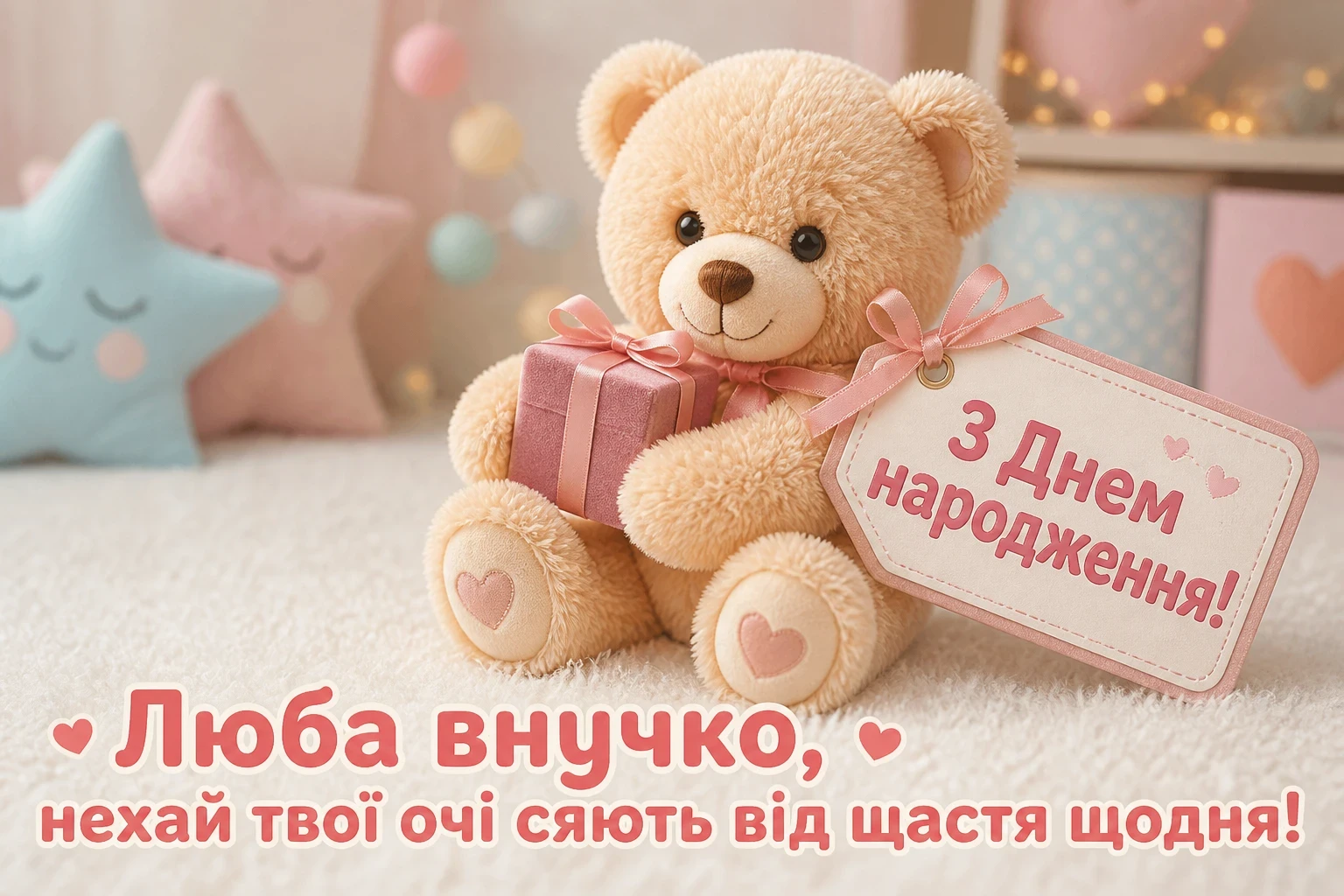 онучки привітання з днем народження внучці від бабусі