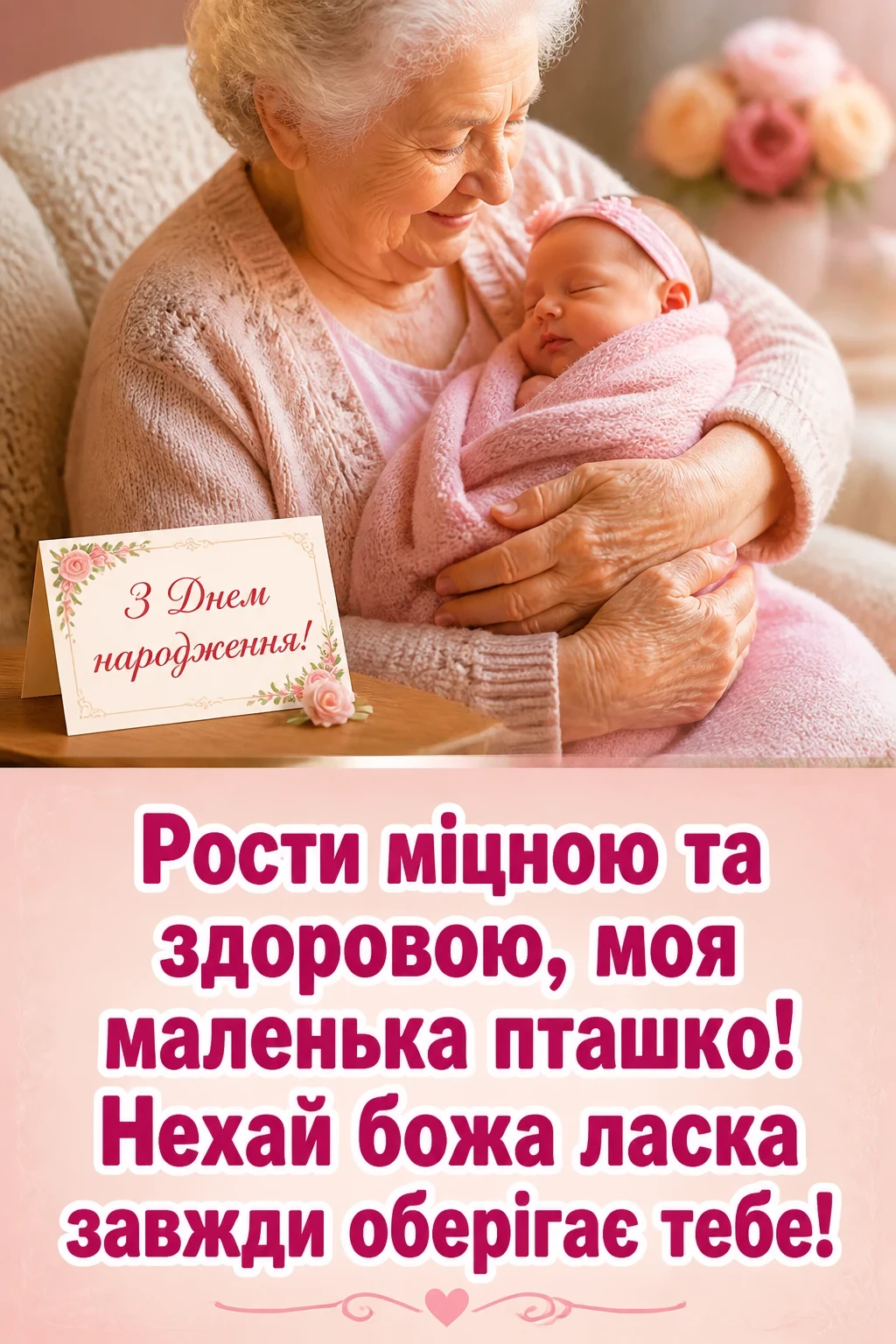 онучки привітання з днем народження внучці від бабусі