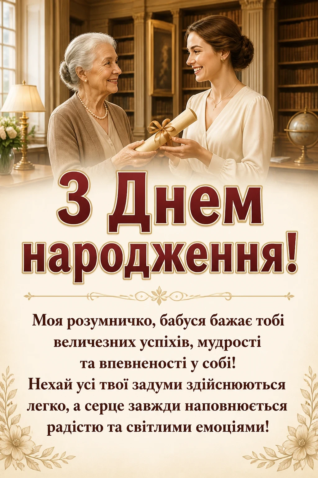 онучки привітання з днем народження внучці від бабусі