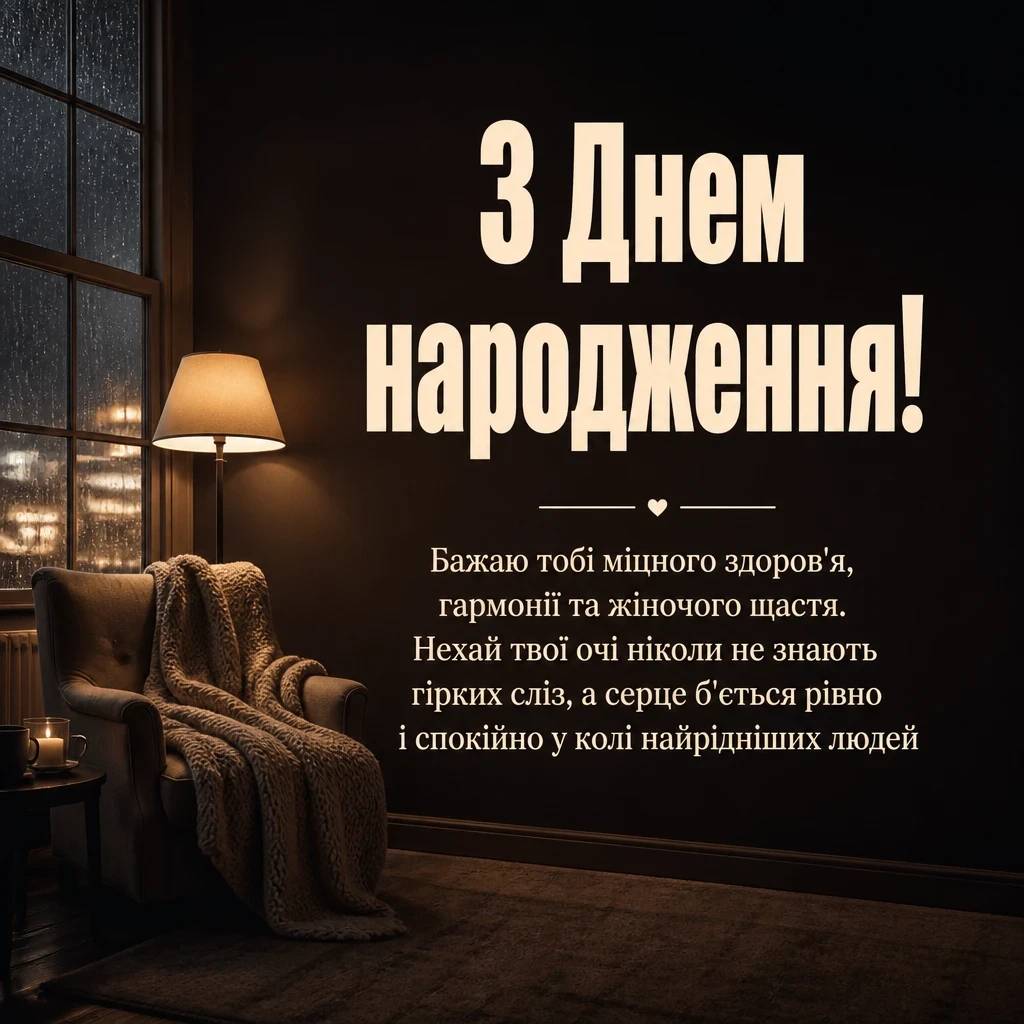 привітання з днем народження своїми словами, до сліз жінці