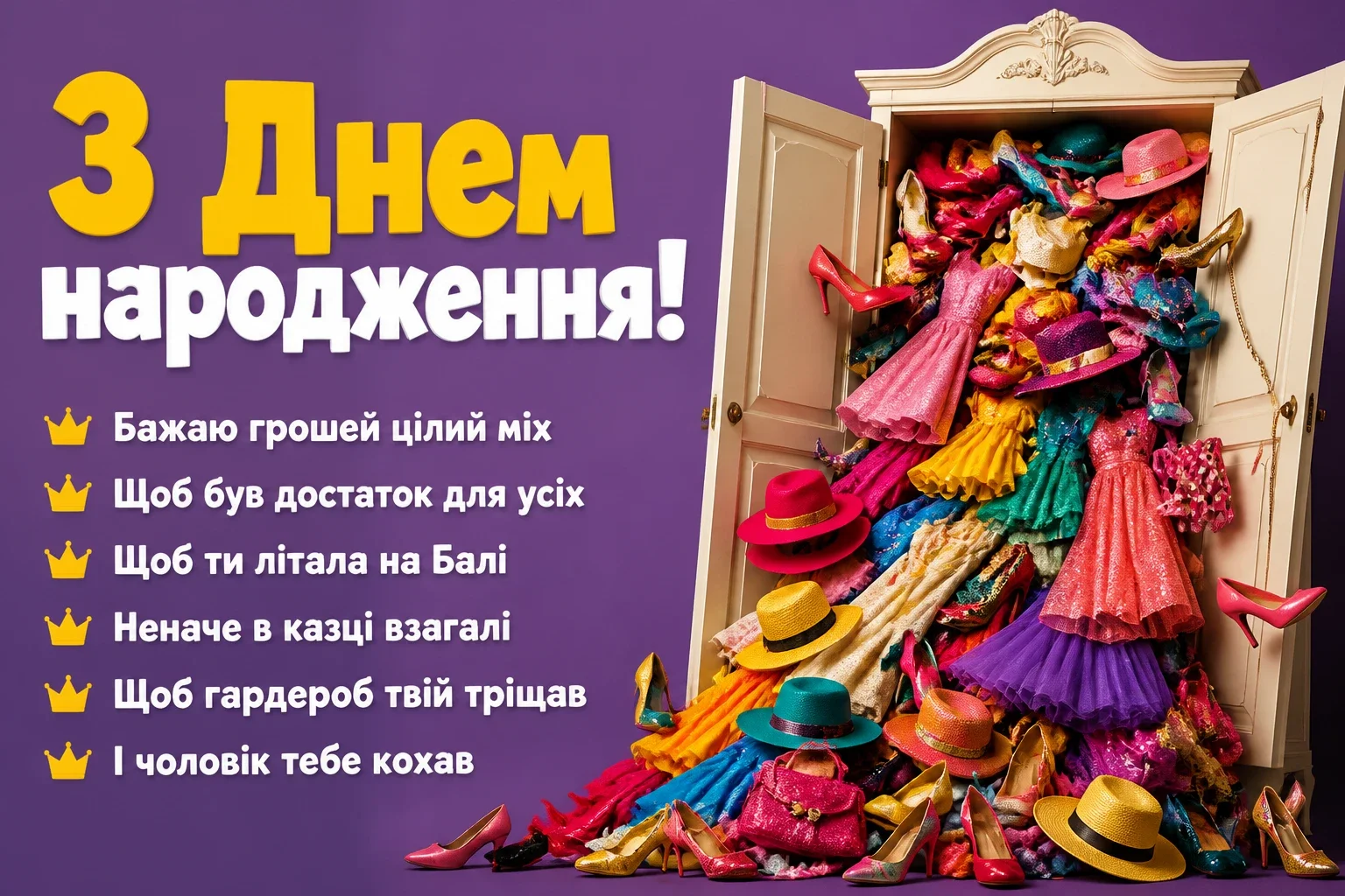 привітання з днем народження своїми словами, до сліз жінці