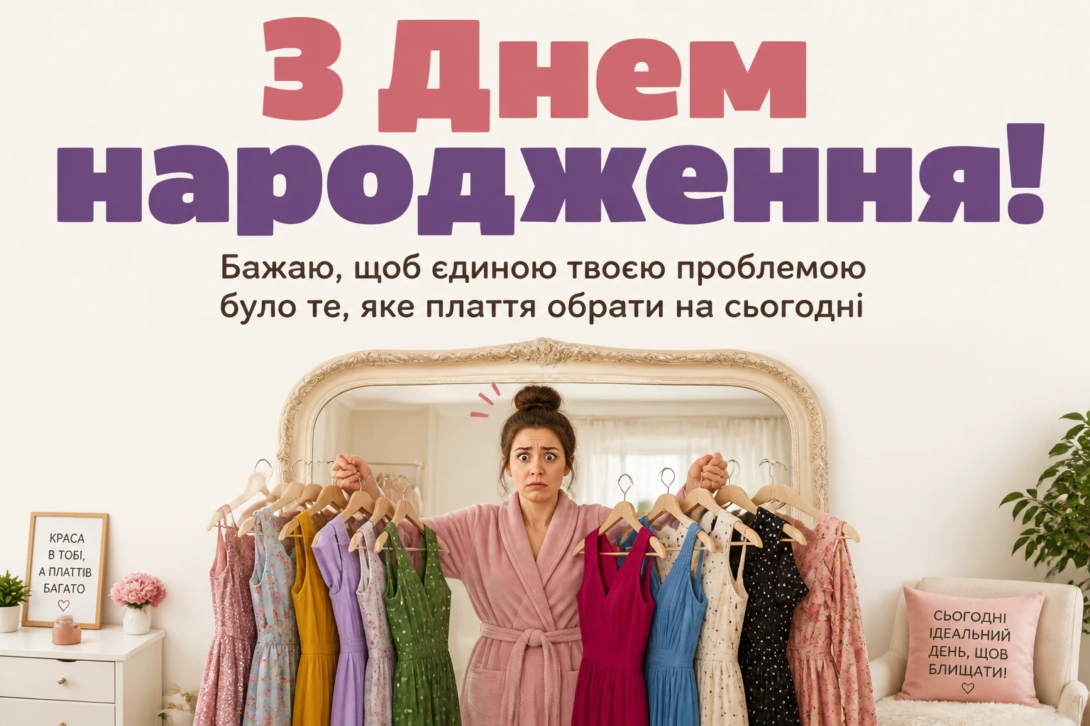 привітання з днем народження своїми словами, до сліз жінці