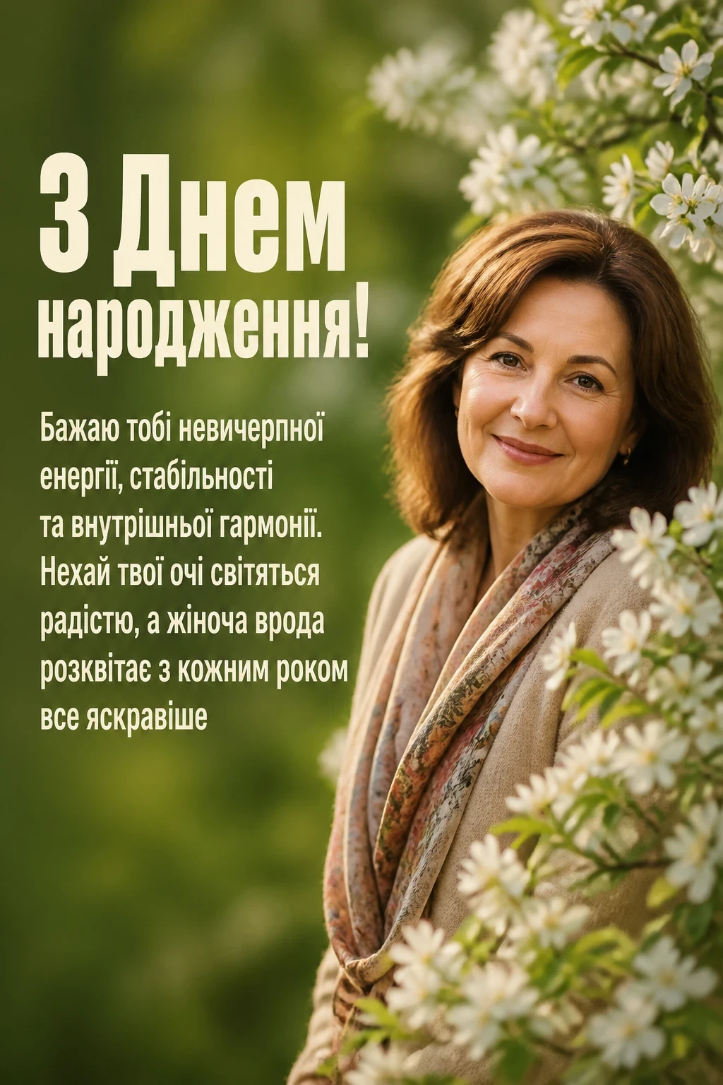 привітання з днем народження своїми словами, до сліз жінці