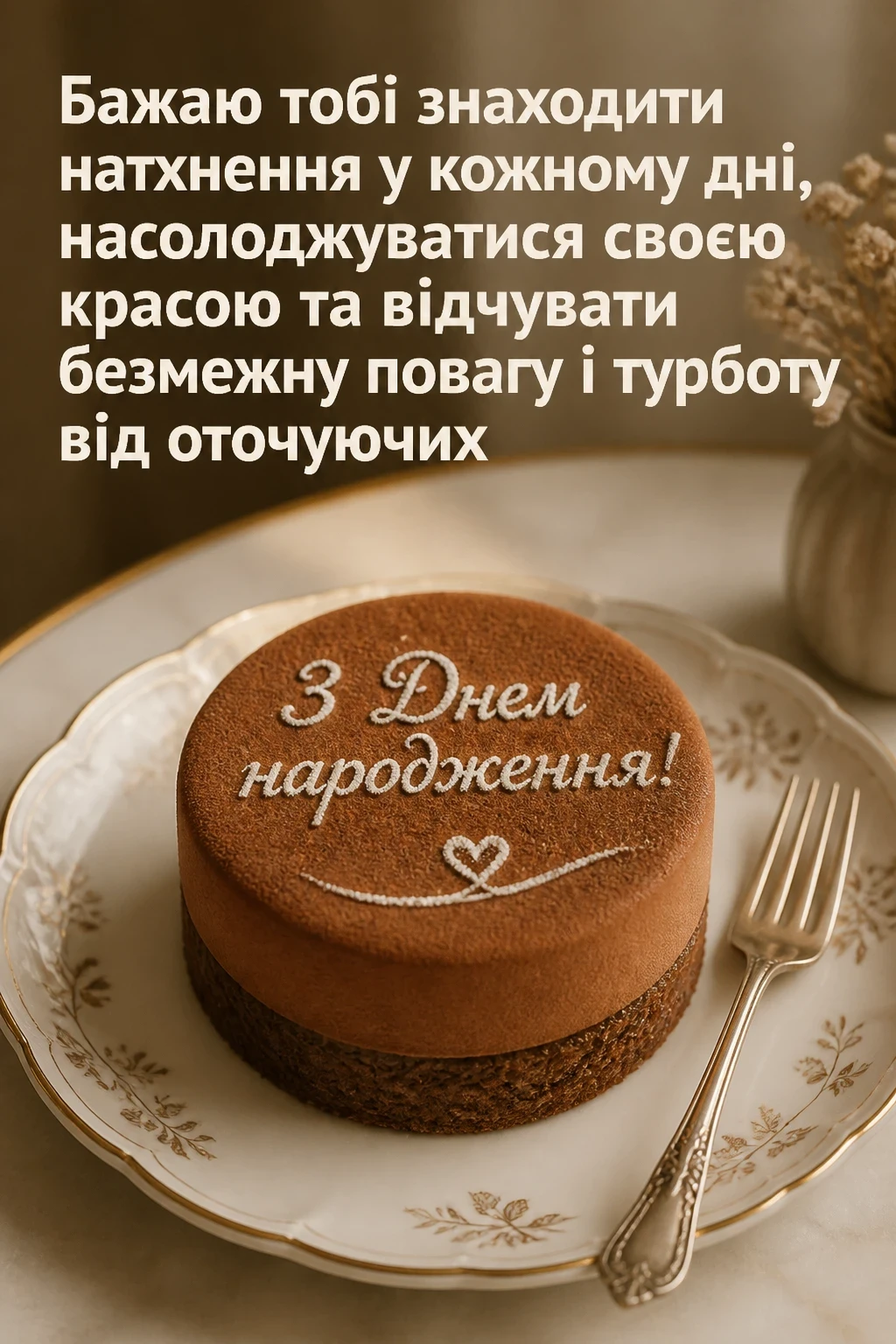 привітання з днем народження своїми словами, до сліз жінці