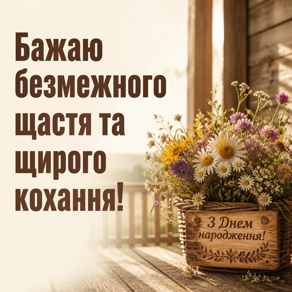 привітання з днем народження для дівчини