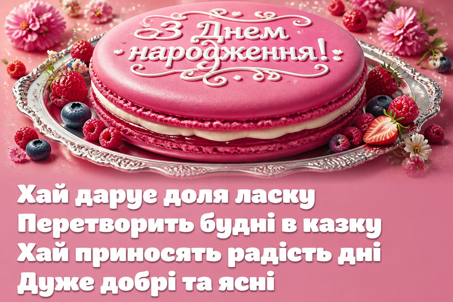 привітання з днем народження для дівчини