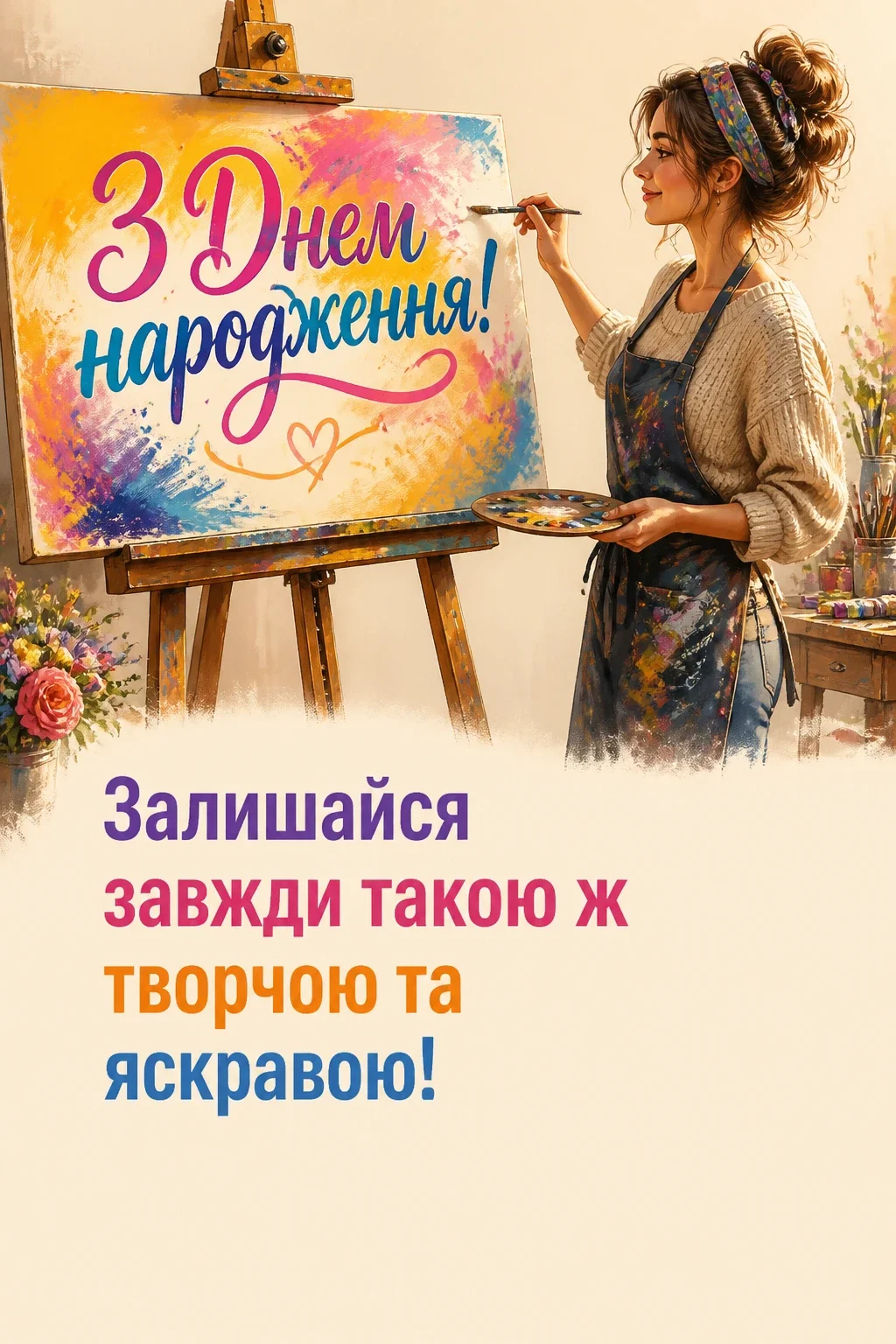 привітання з днем народження для дівчини