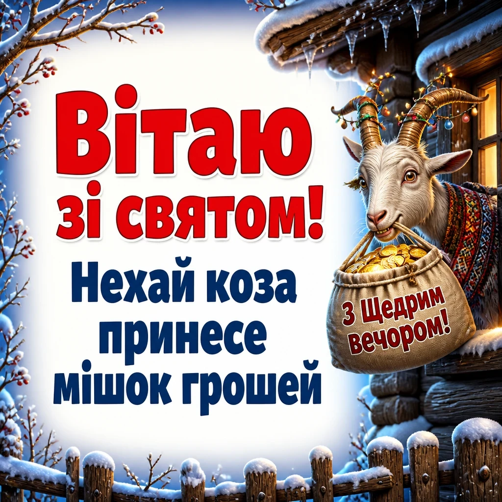 привітання з щедрим вечором