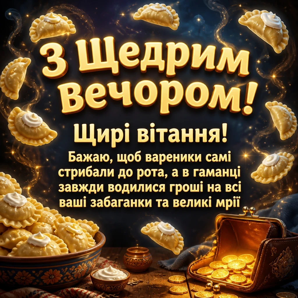 привітання з щедрим вечором