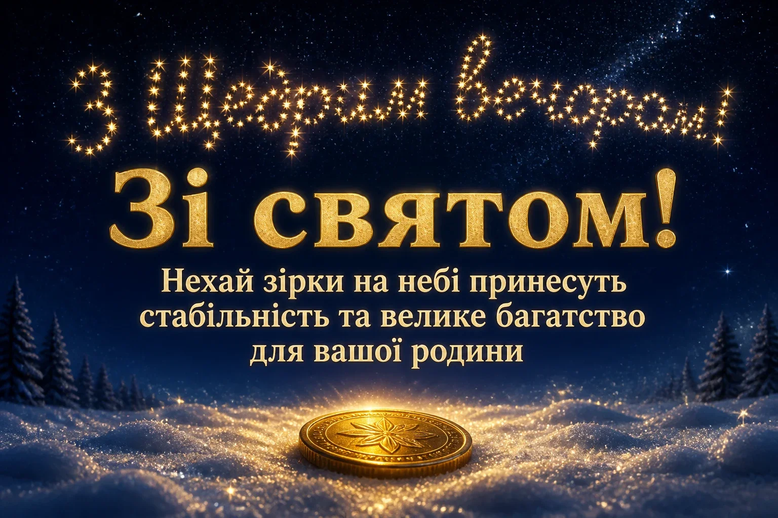 привітання з щедрим вечором