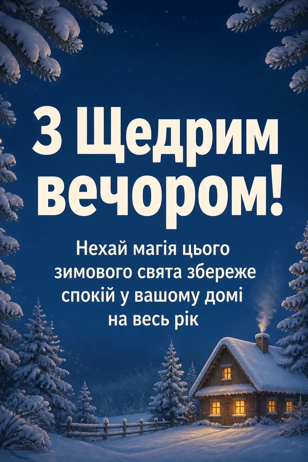 привітання з щедрим вечором