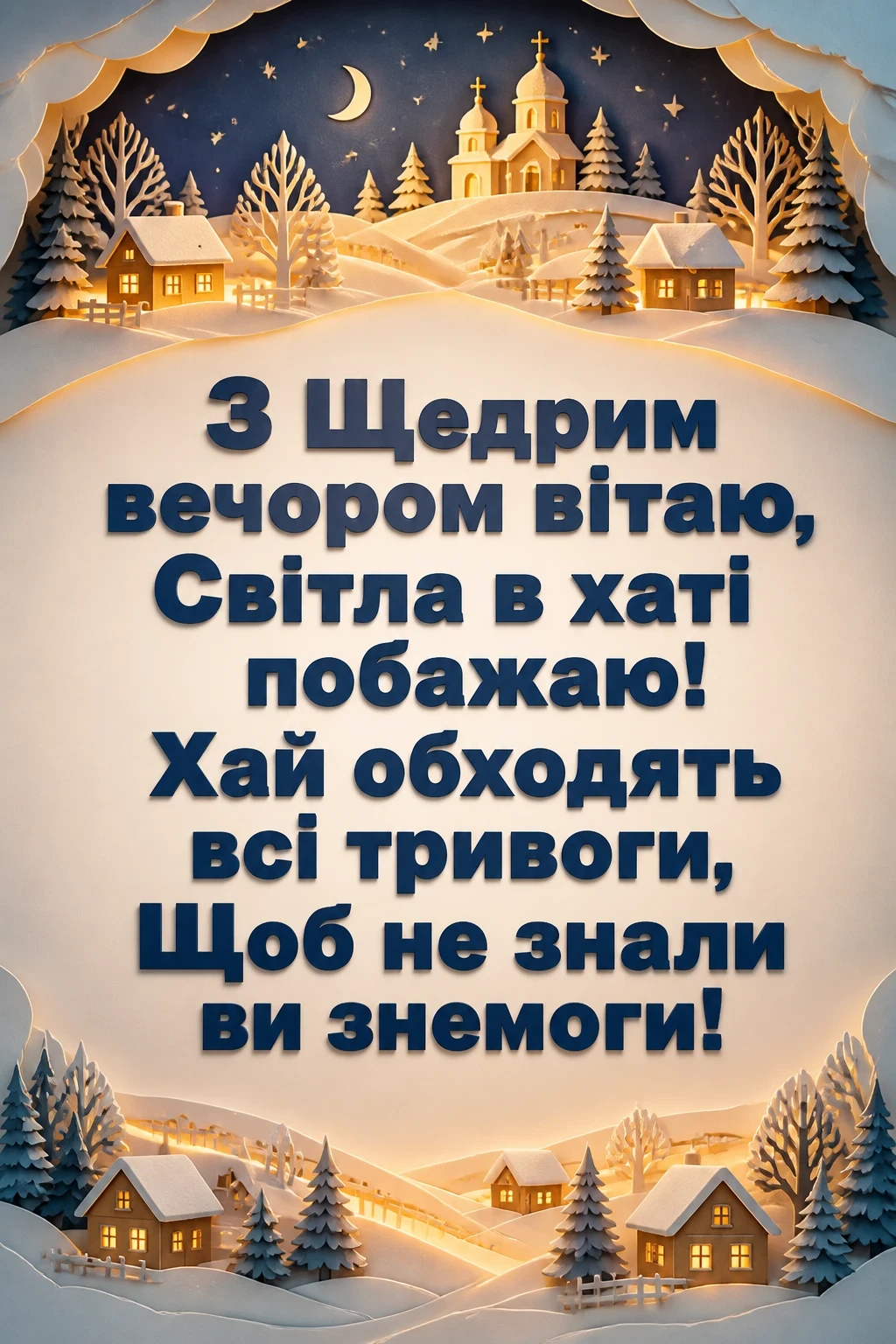 привітання з щедрим вечором