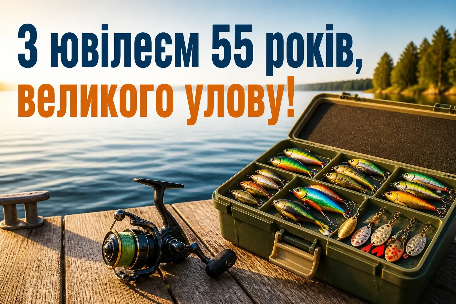 вітальні листівки привітання з 55-річчям мужчині