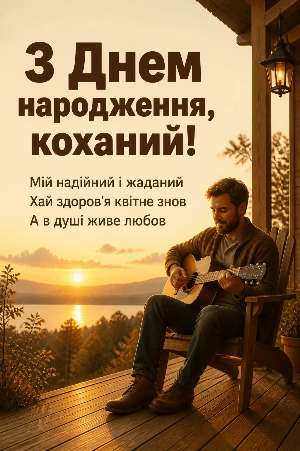 привітання з днем народження для коханого чоловіка