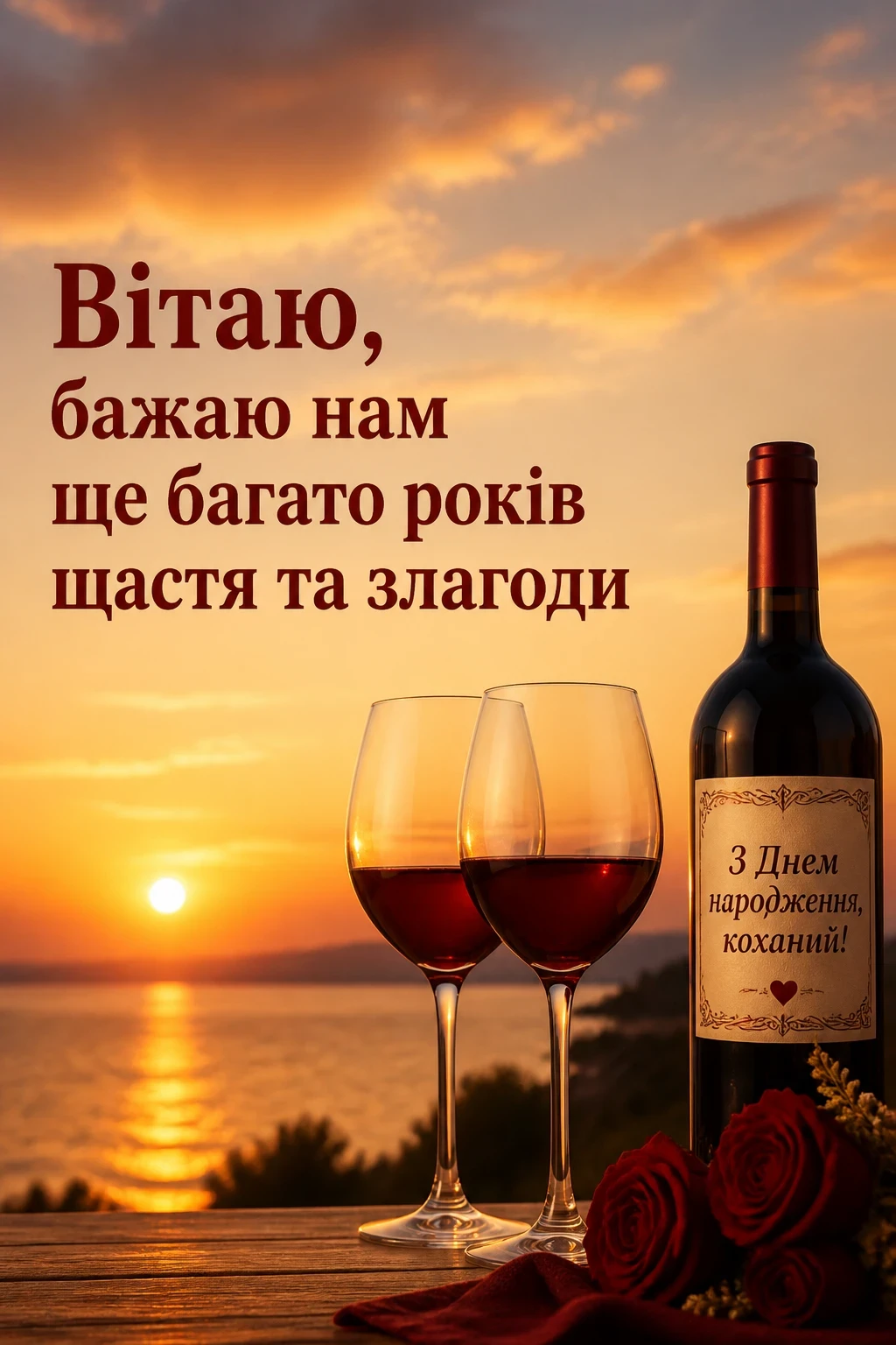 привітання з днем народження для коханого чоловіка