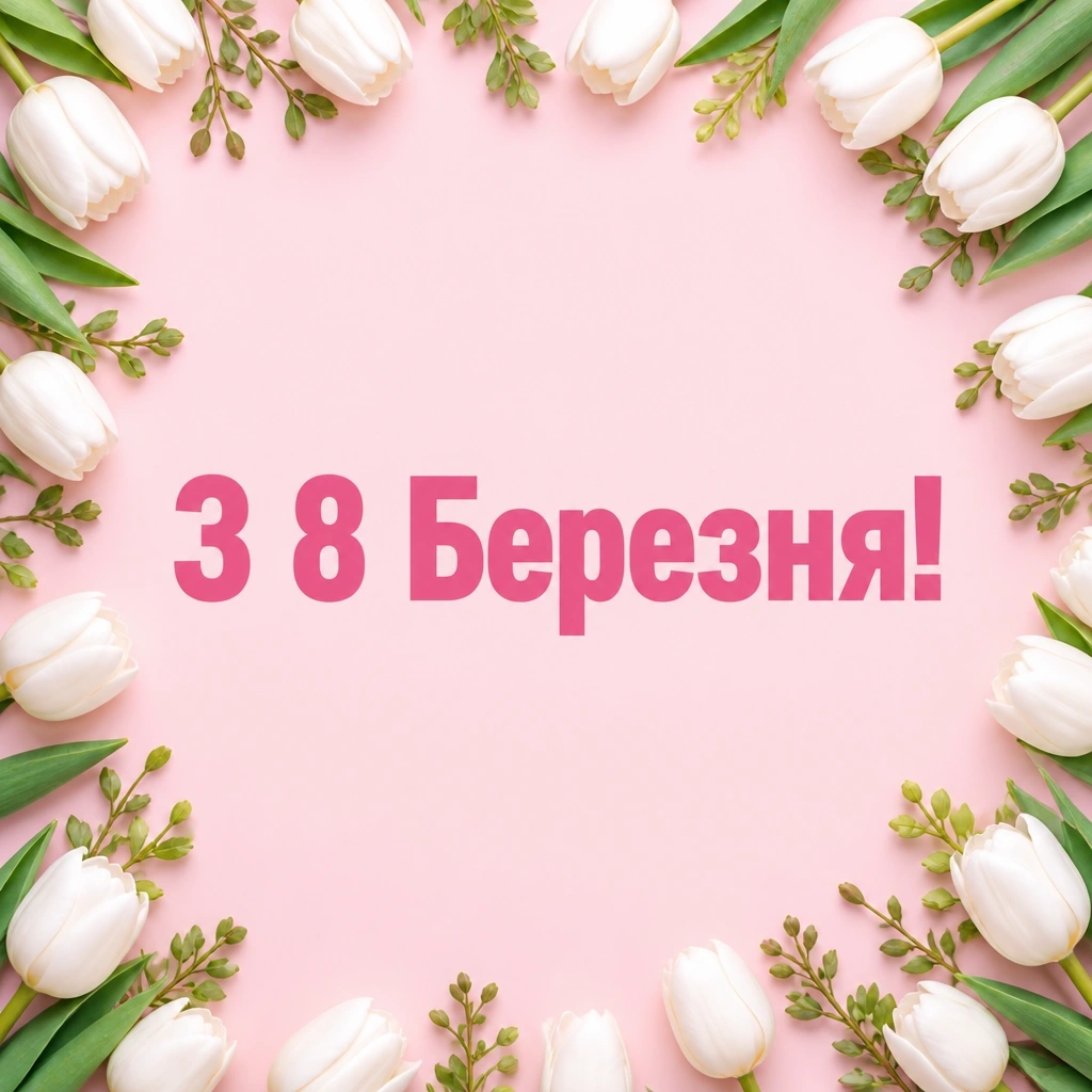 8 березня привітання листівки