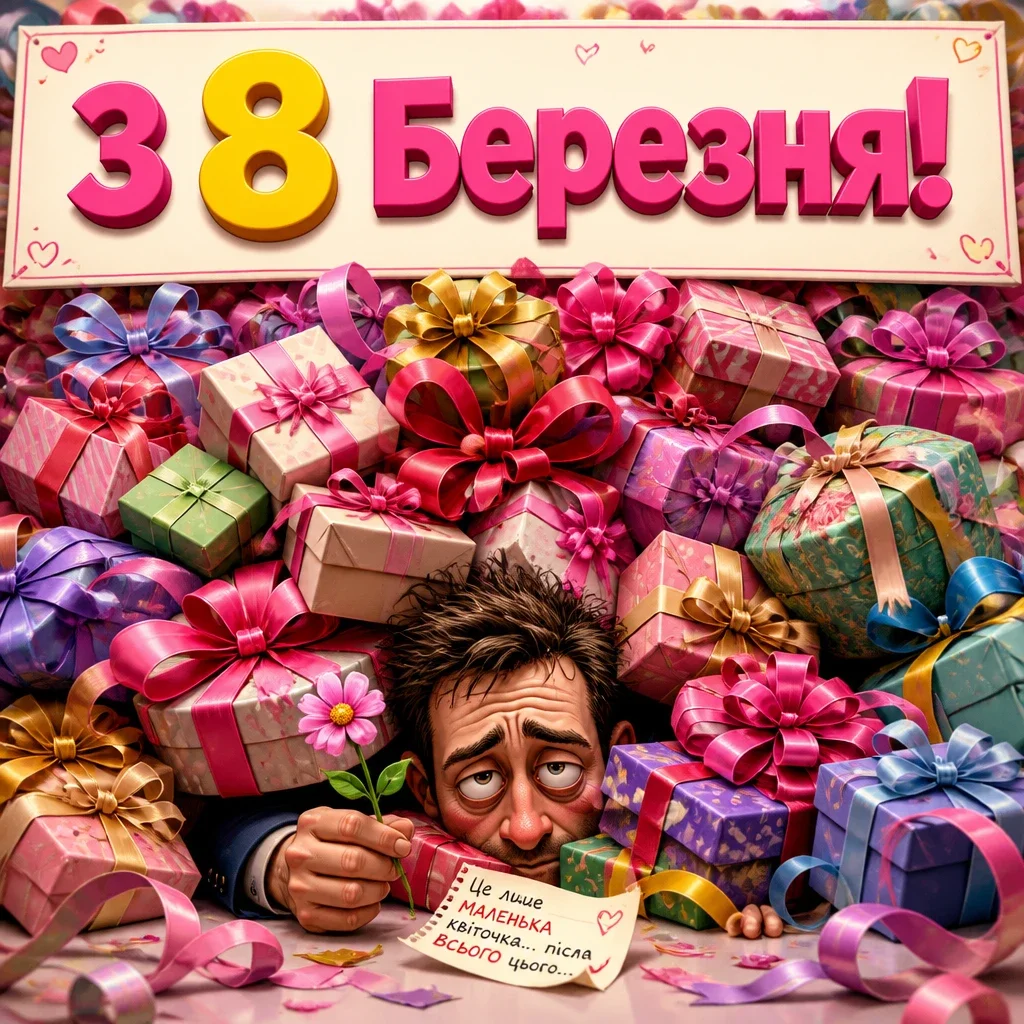 8 березня привітання листівки