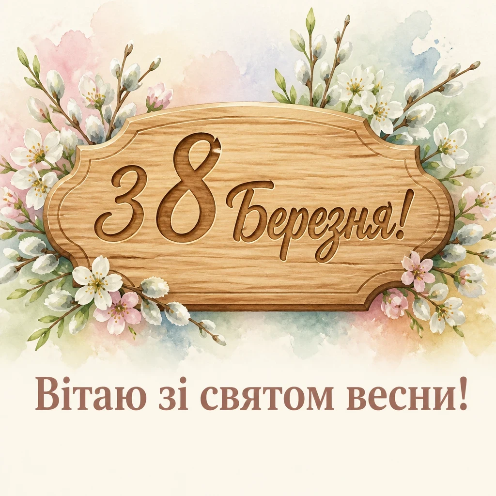 8 березня привітання листівки