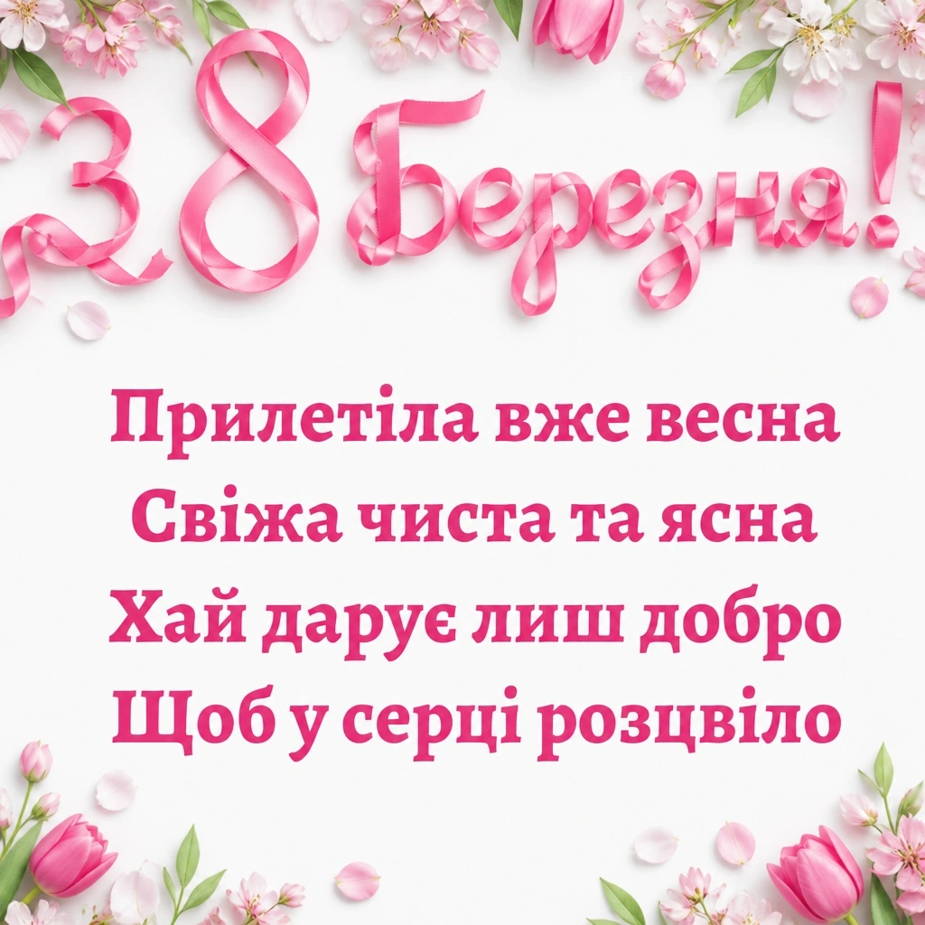 8 березня привітання листівки