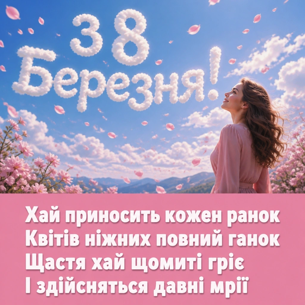 8 березня привітання листівки