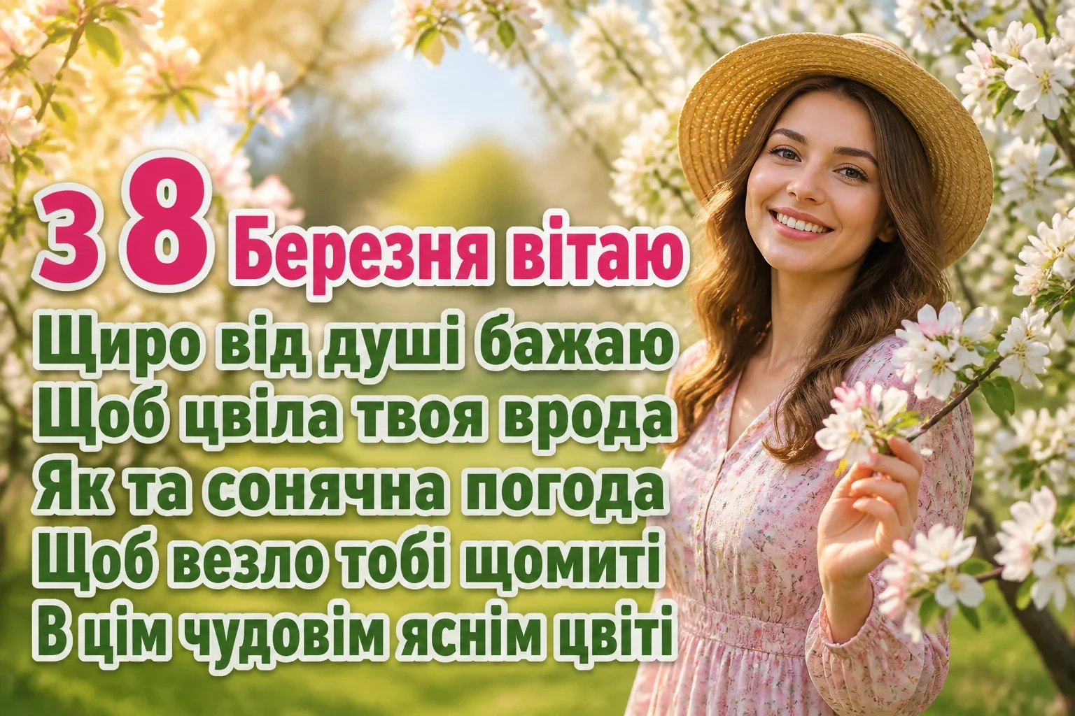 8 березня привітання листівки