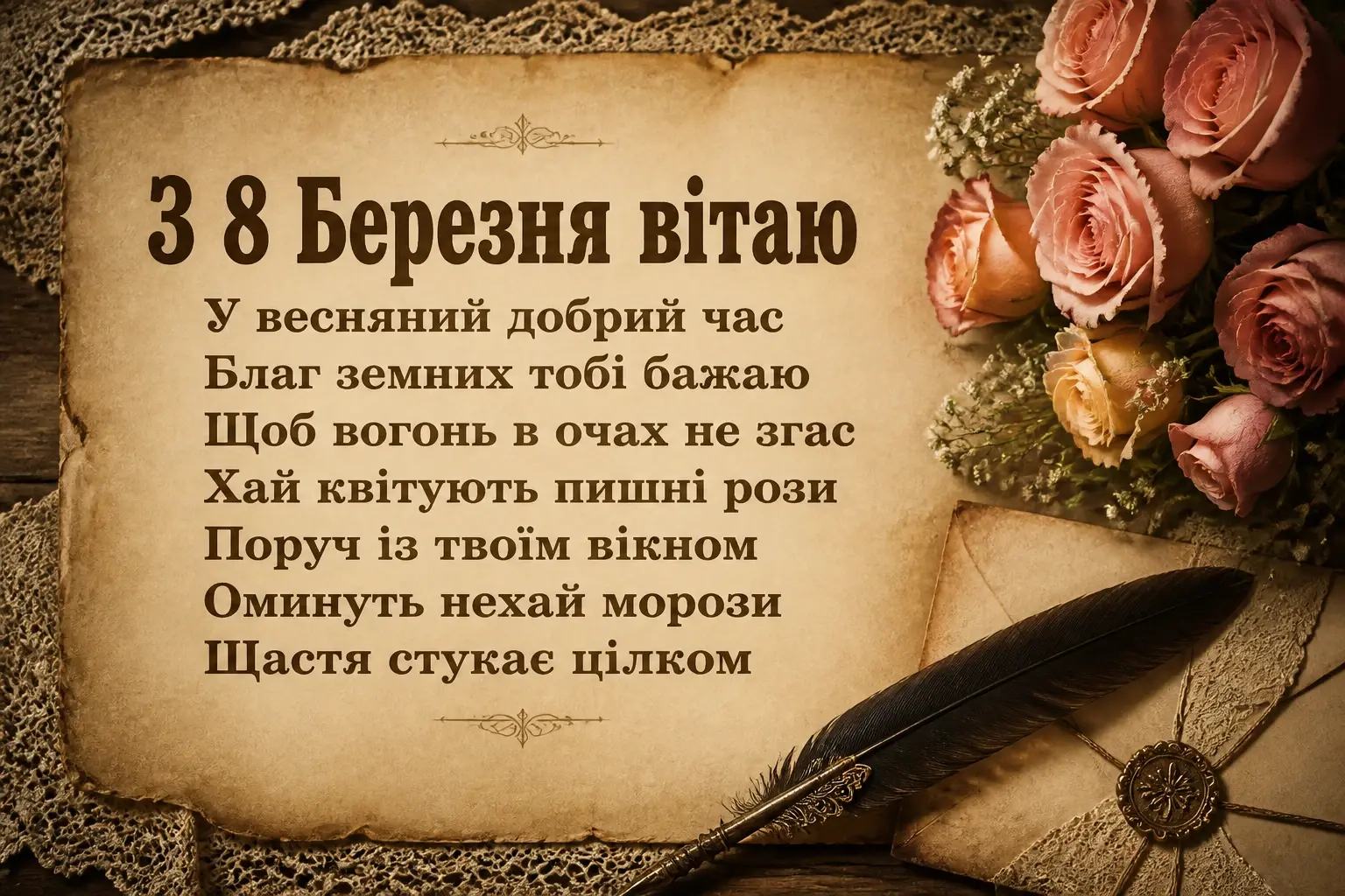 8 березня привітання листівки