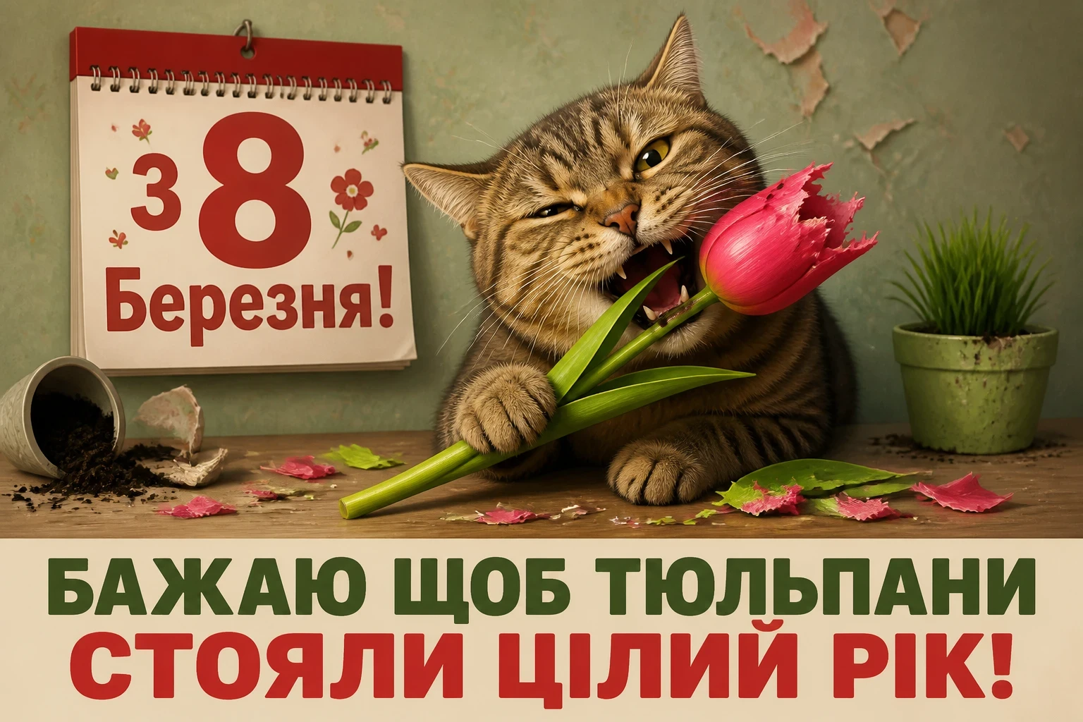 8 березня привітання листівки