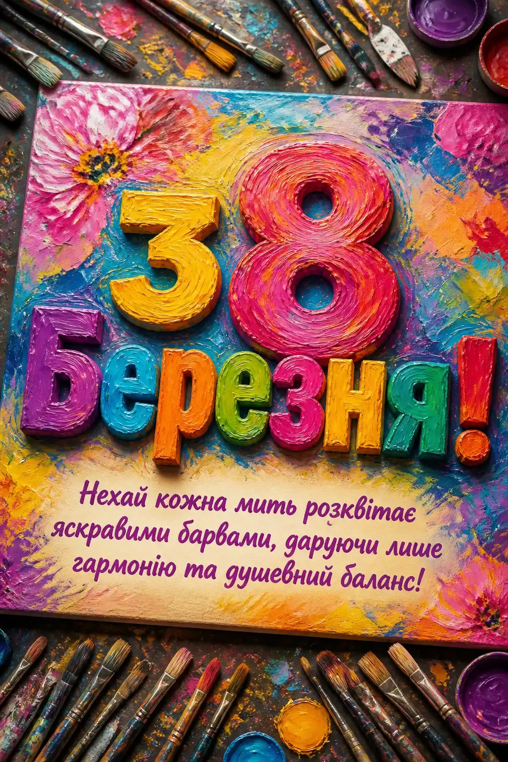 8 березня привітання листівки