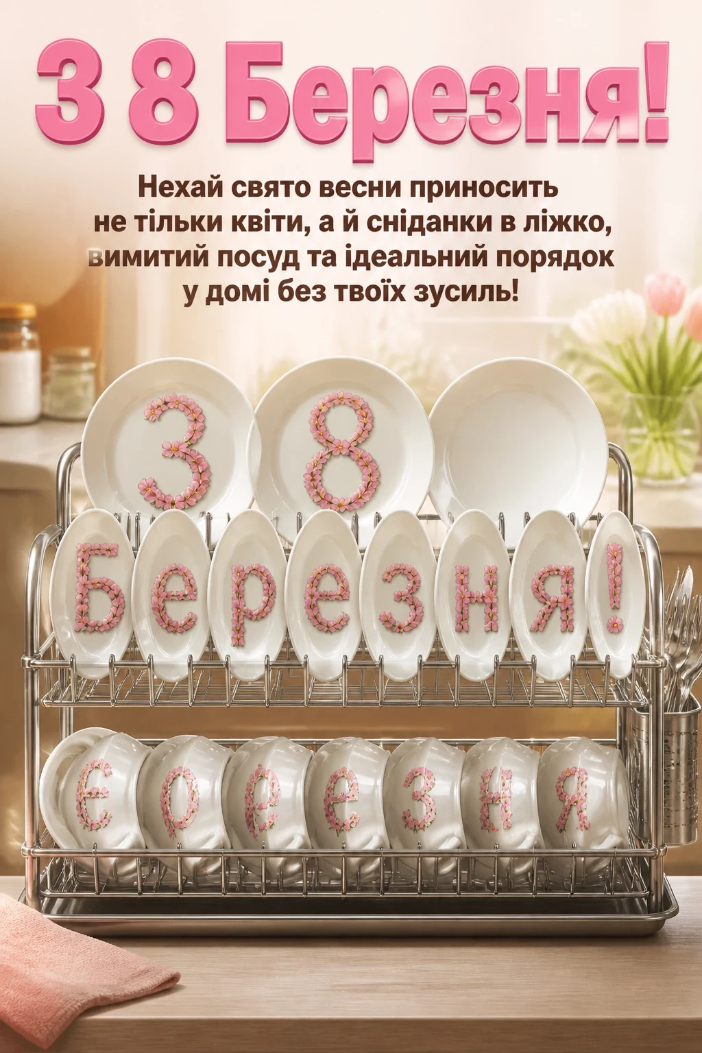 8 березня привітання листівки