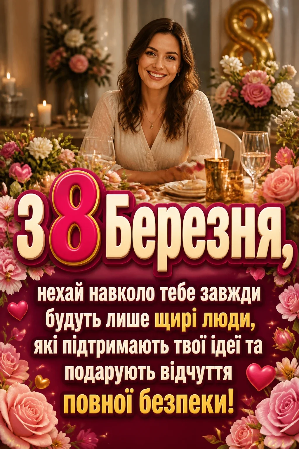 8 березня привітання листівки