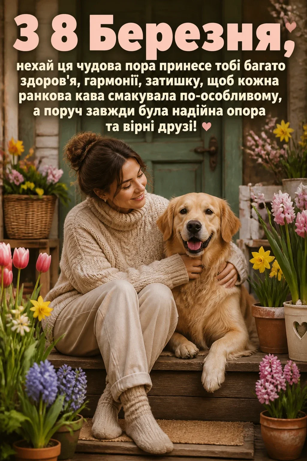 8 березня привітання листівки
