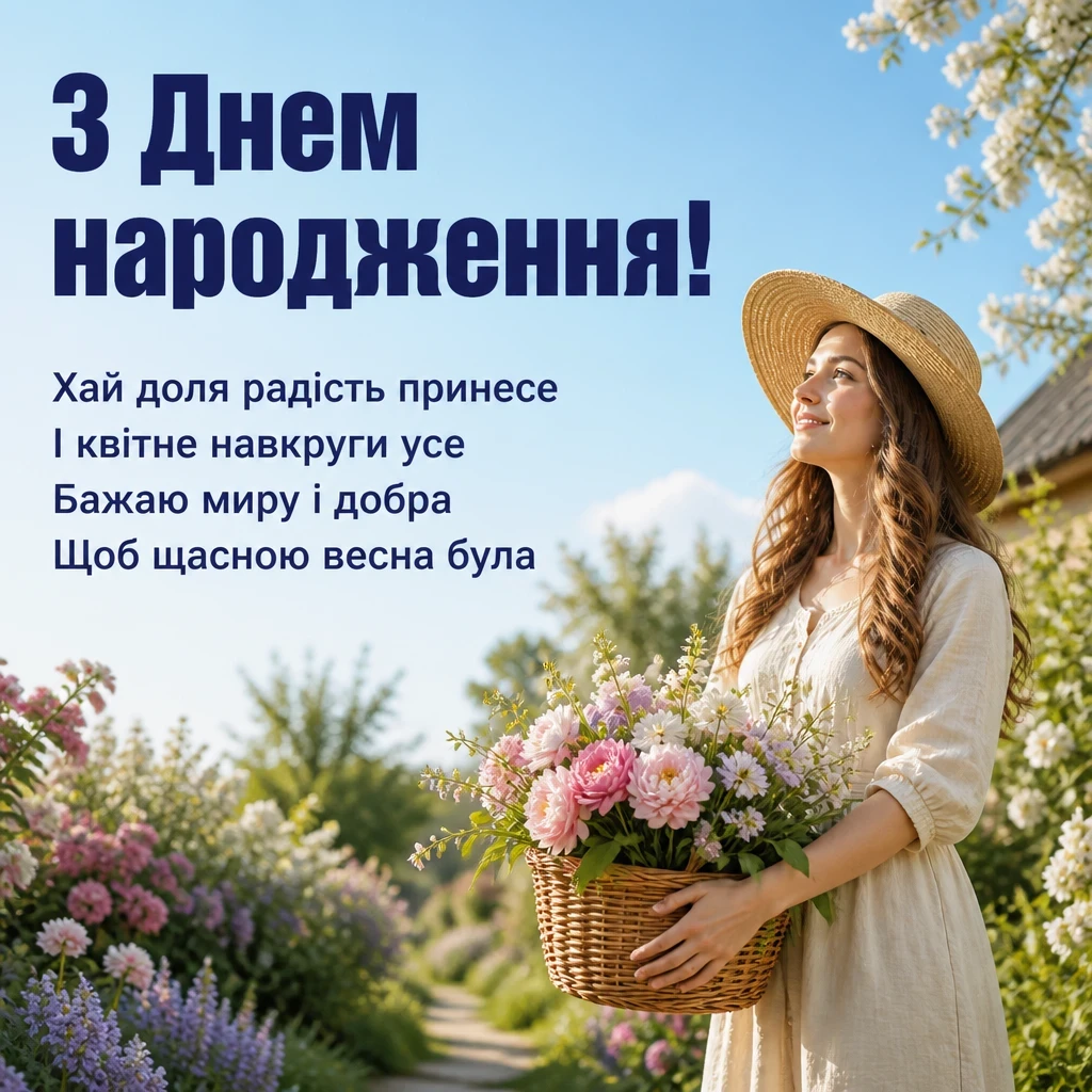 гарні привітання з днем народження для жінки