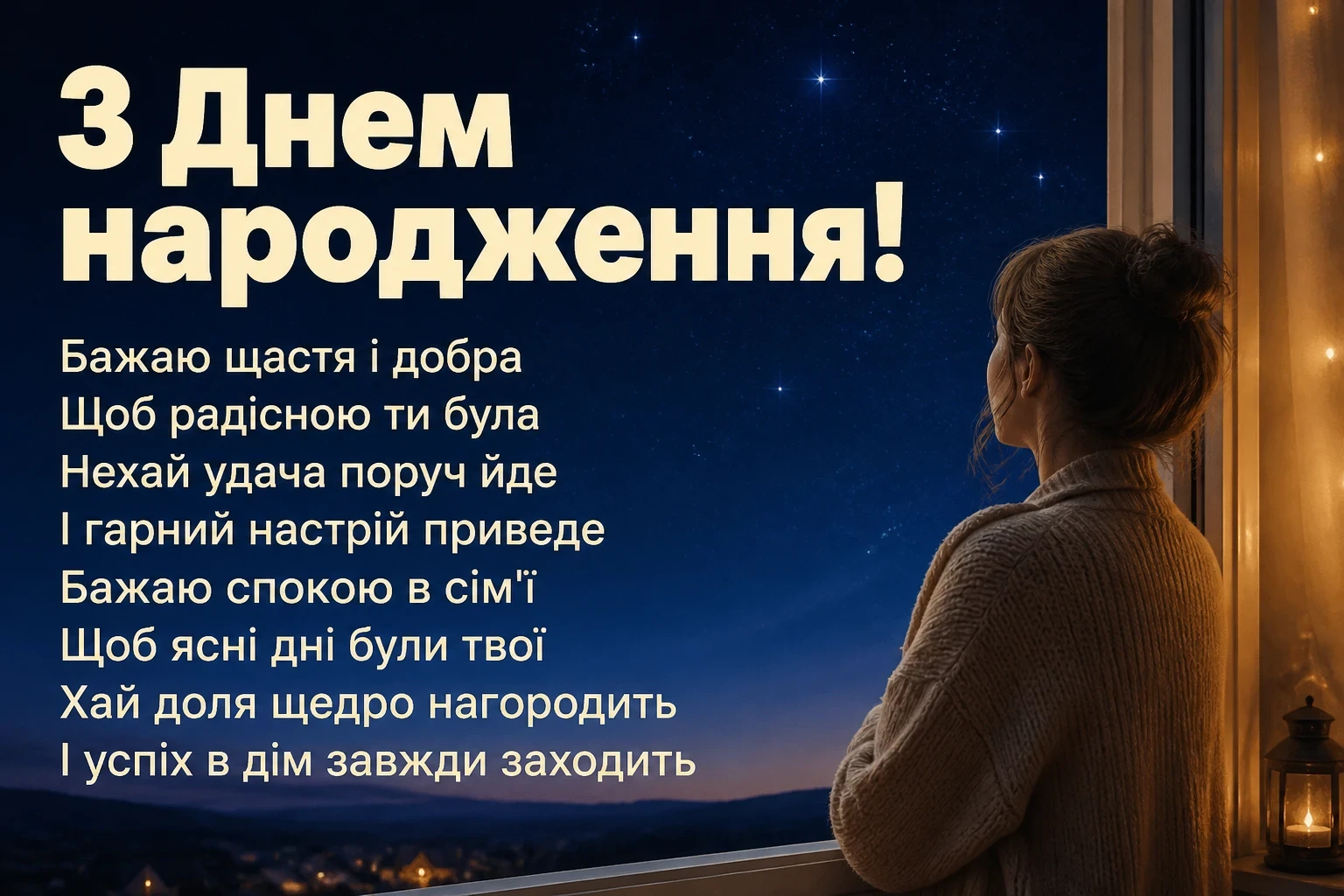 гарні привітання з днем народження для жінки