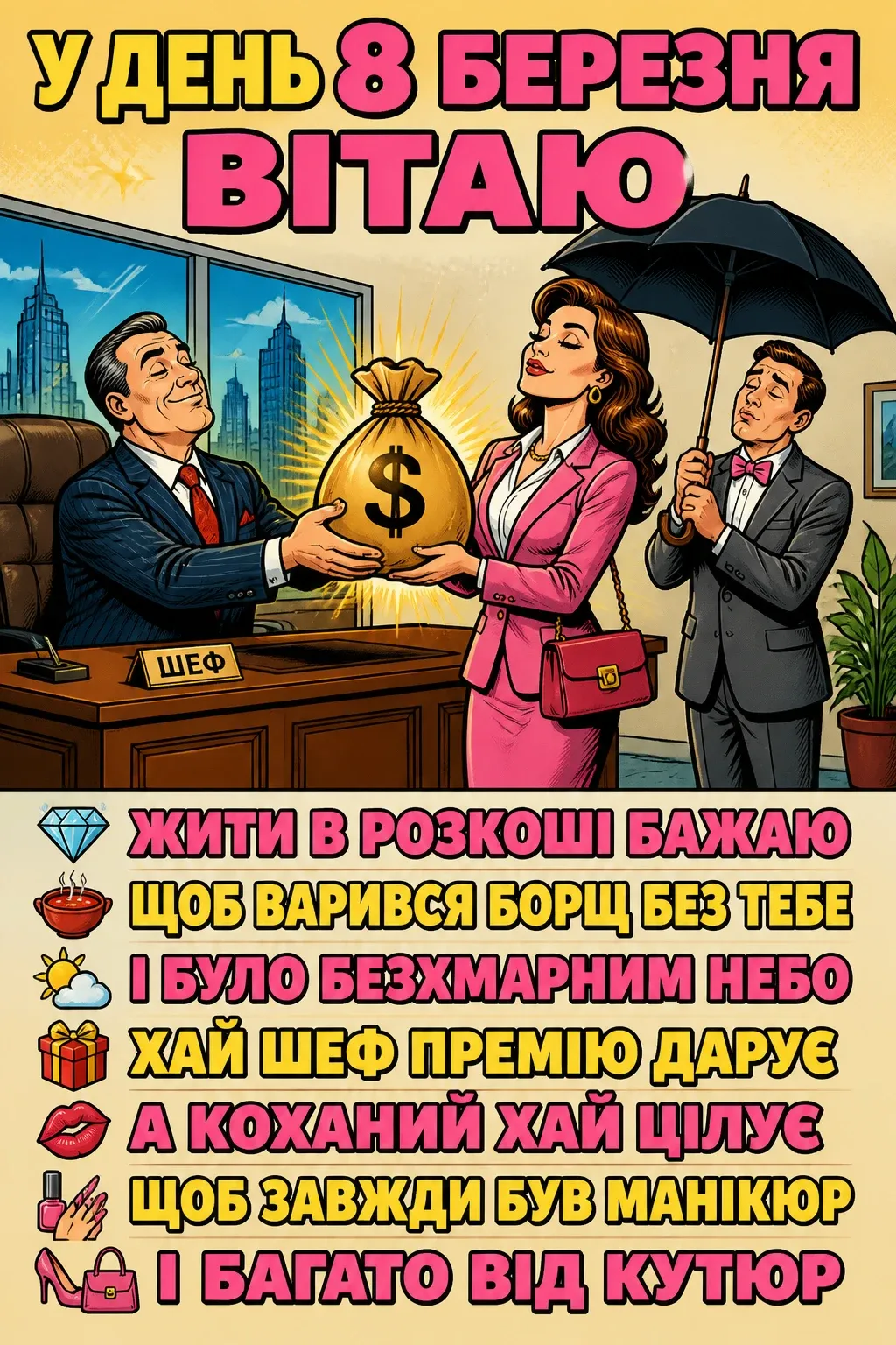 прикольні привітання привітання з 8 березня прикол
