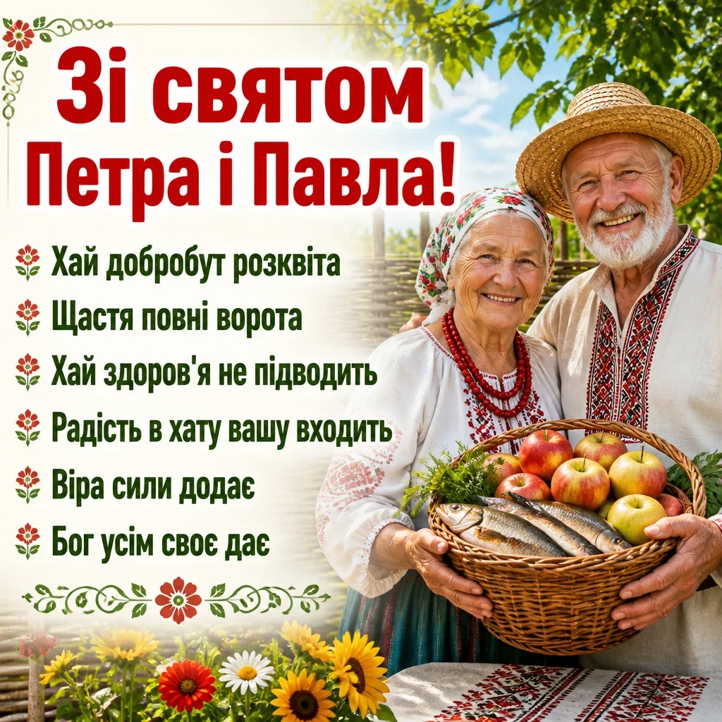 привітання зі святом петра павла