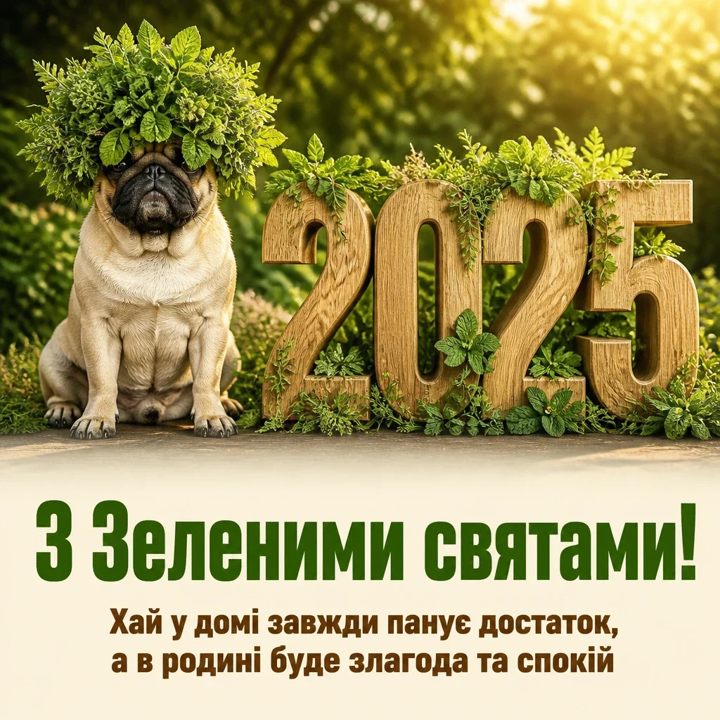 привітання з зеленими святами 2025