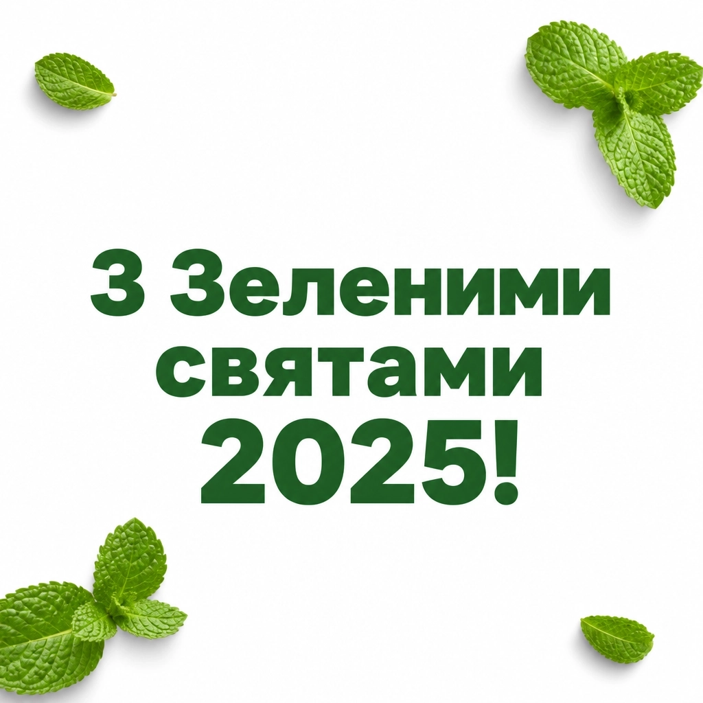 привітання з зеленими святами 2025
