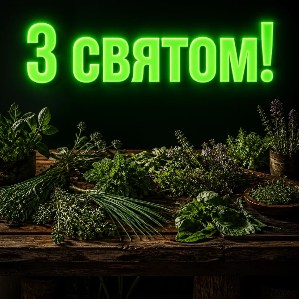 привітання з зеленими святами 2025