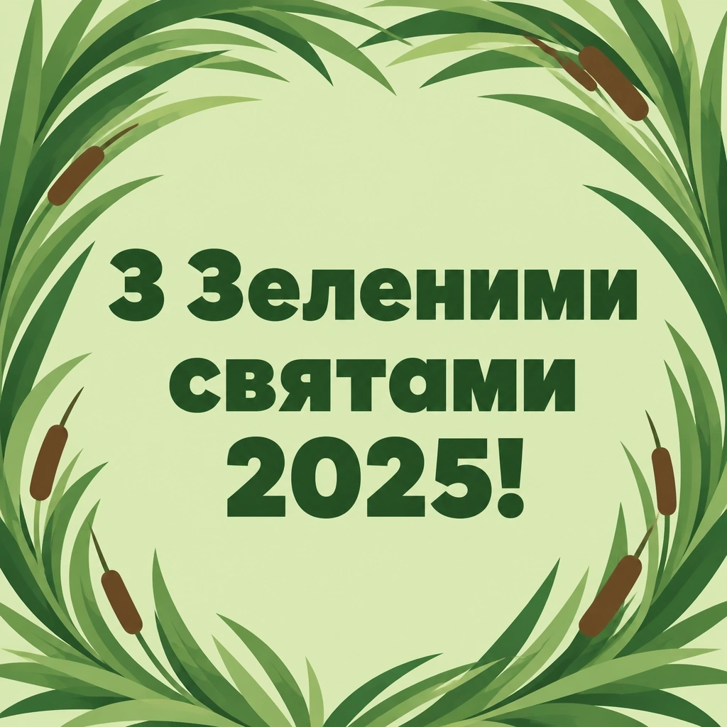 привітання з зеленими святами 2025